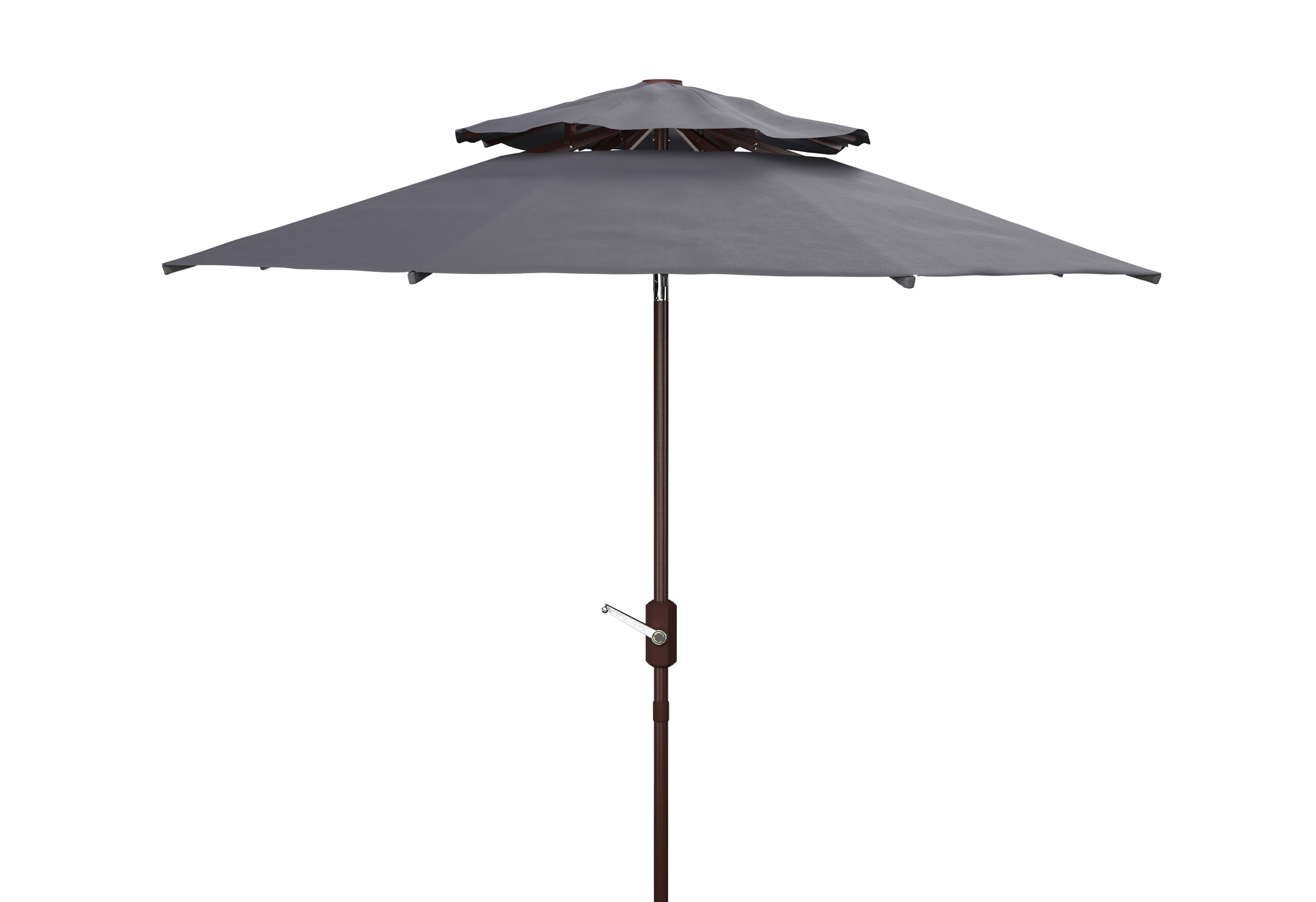 Safavieh PAT8201C 8.43-ft Aluminum Navy Auto-tilt Market Patio Umbrella