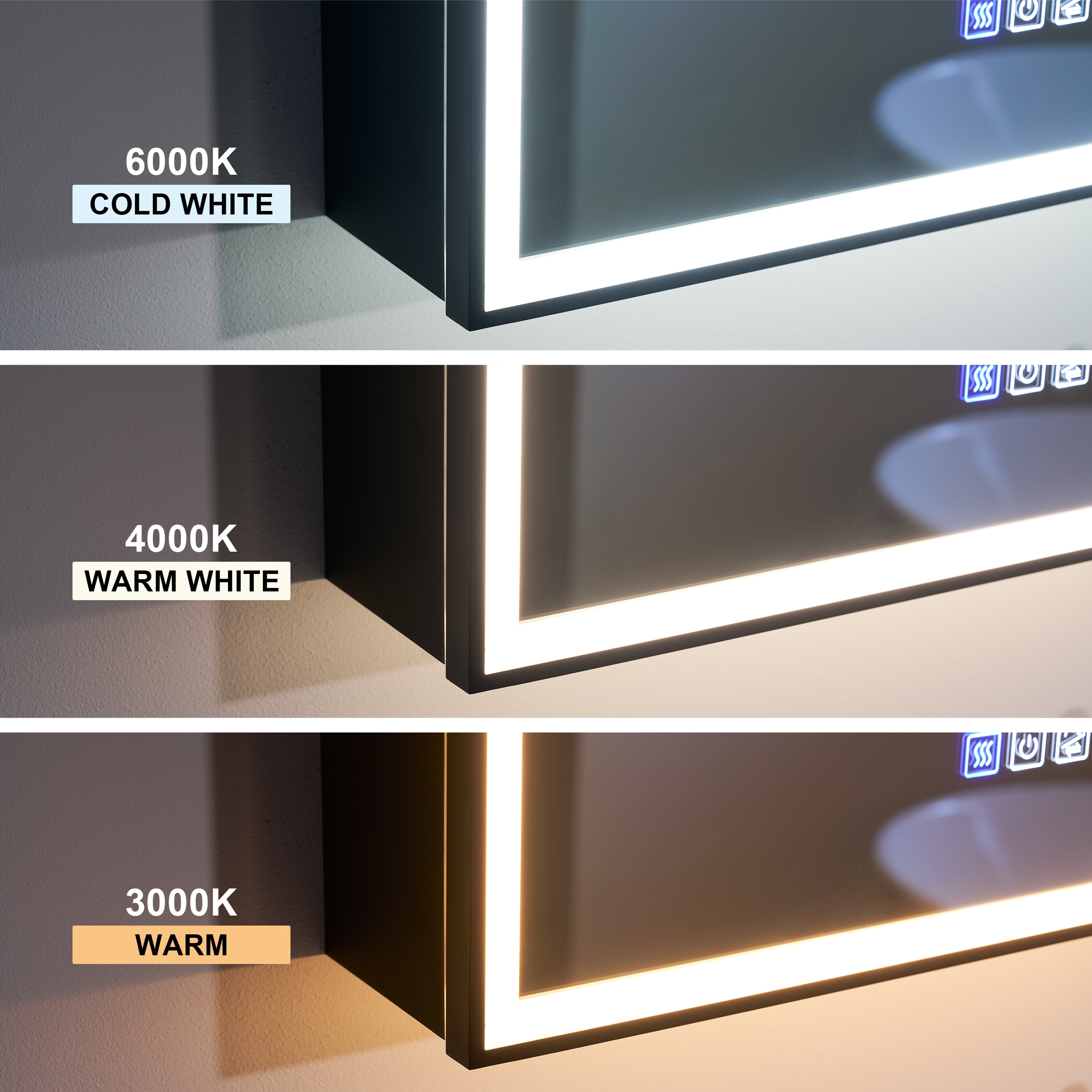 WELLFOR W12MCL2430LR-MC Bathroom-Medicine-Cabinets - View #2