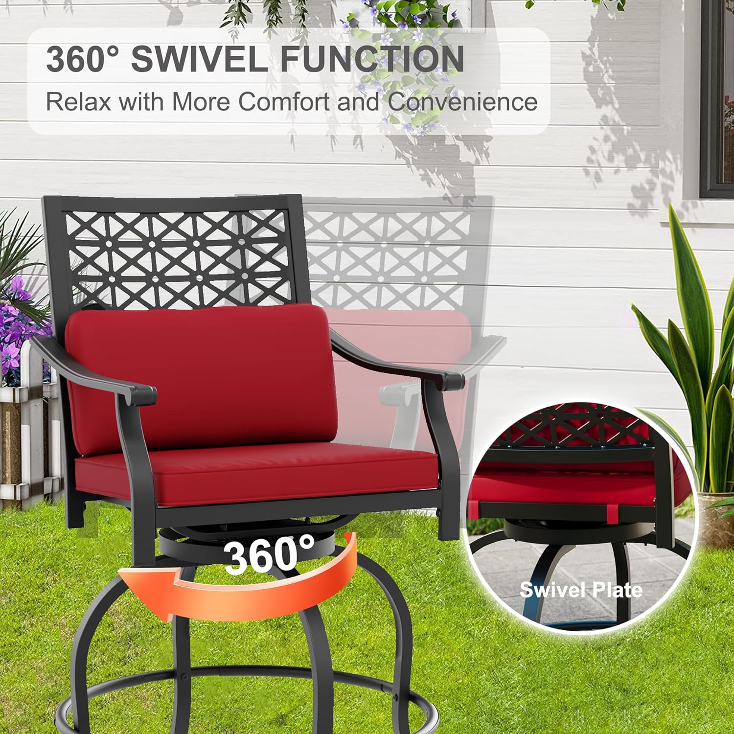 Qeetex LHF-HW-PPG-334L3YNK Patio-Conversation-Sets - View #3