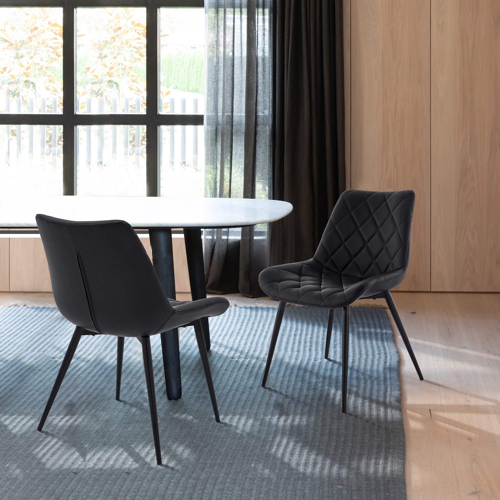 Armen Living LCLRSIBLBL Dining-Chairs - View #5
