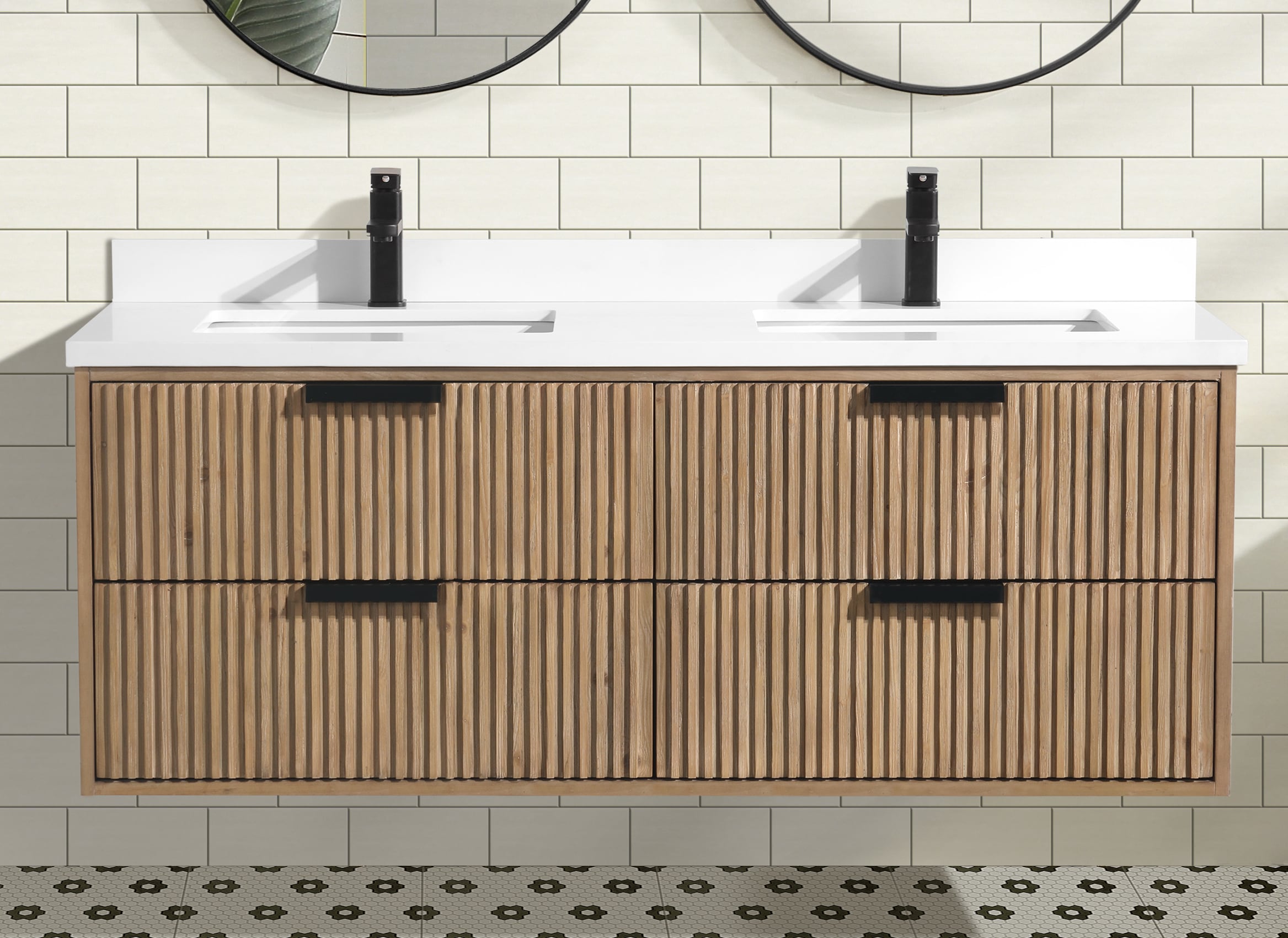 Ari Kitchen & Bath AKB-DIEGO-55-WTHFR Bath-Vanity-Combo - View #12