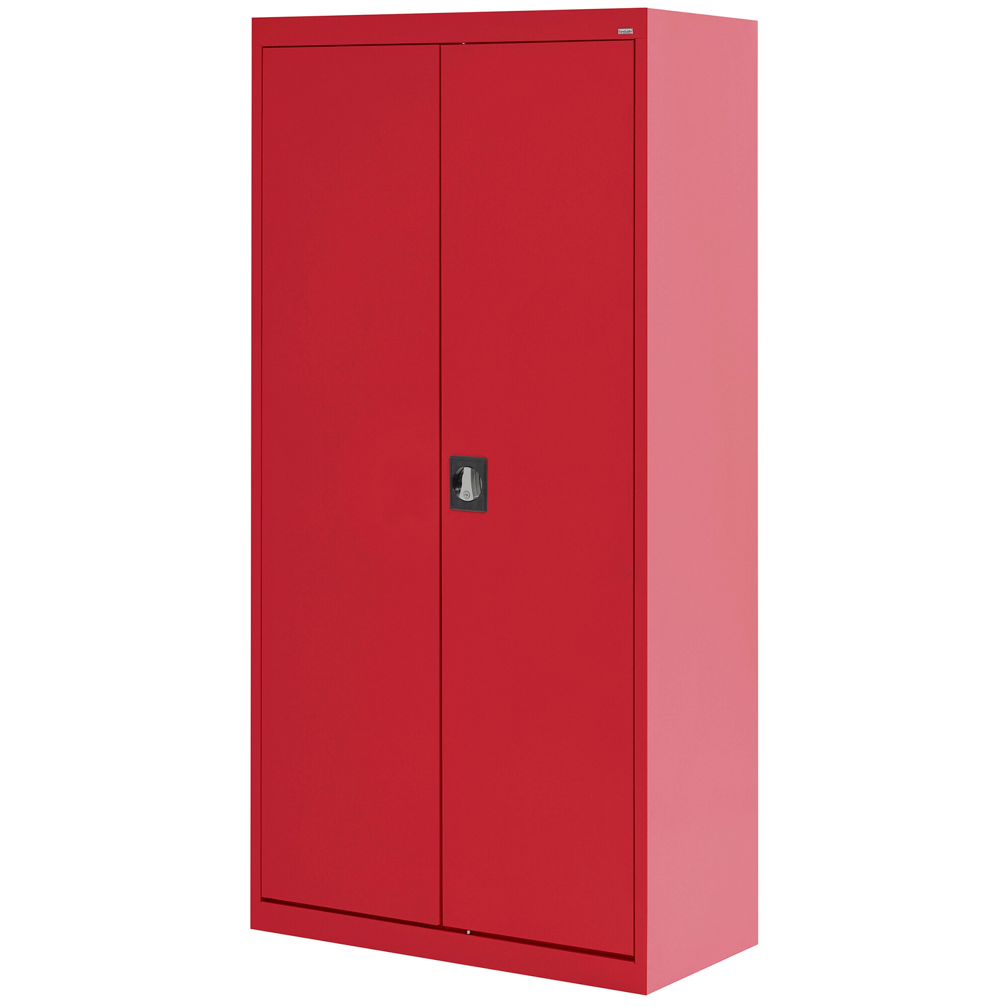 Sandusky Steel Freestanding Garage Cabinet in Red (36-in W x 72-in H x ...