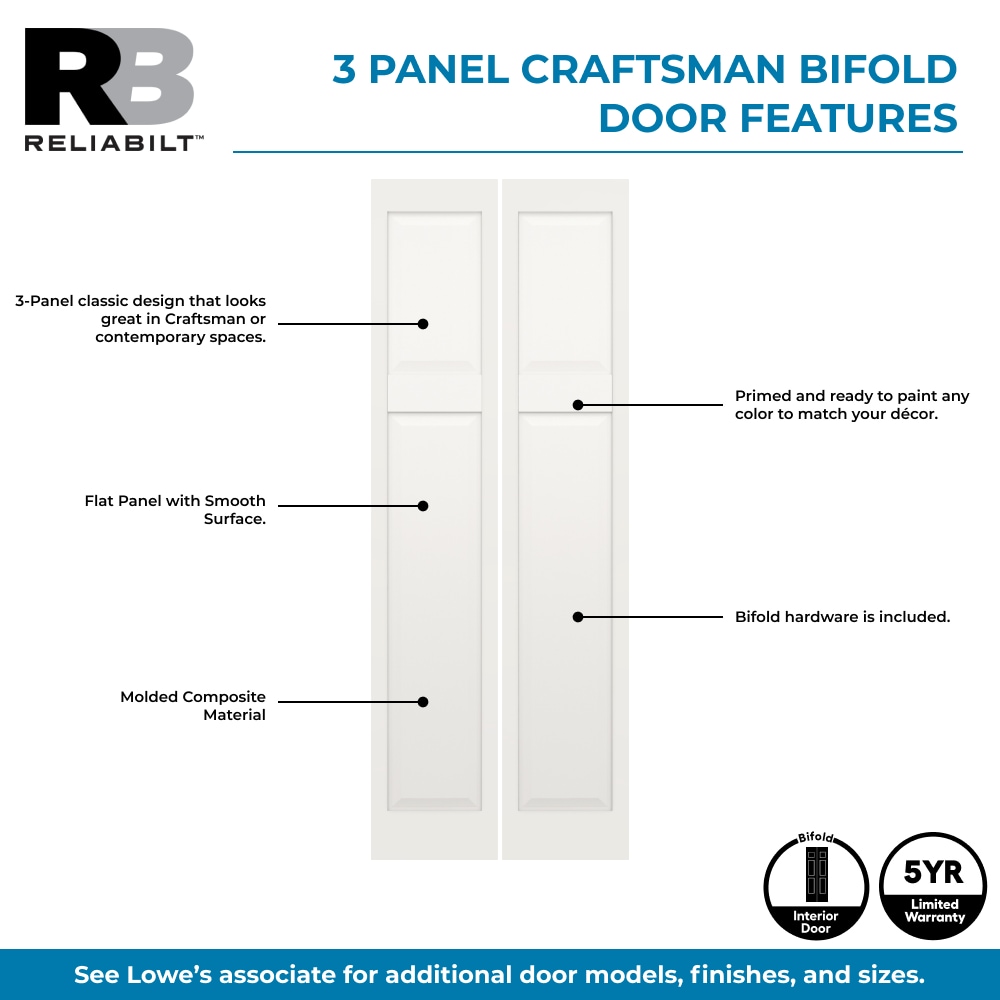 RELIABILT 10084873 Bifold-Sliding-Closet-Doors - View #2