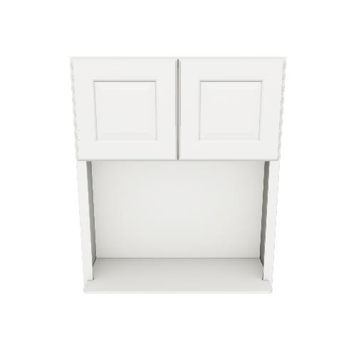 allen + roth Pattingham 30-in W x 36.125-in H x 12-in D Harbor Microwave Wall Fully Assembled Cabinet (Raised Panel Slab Style)