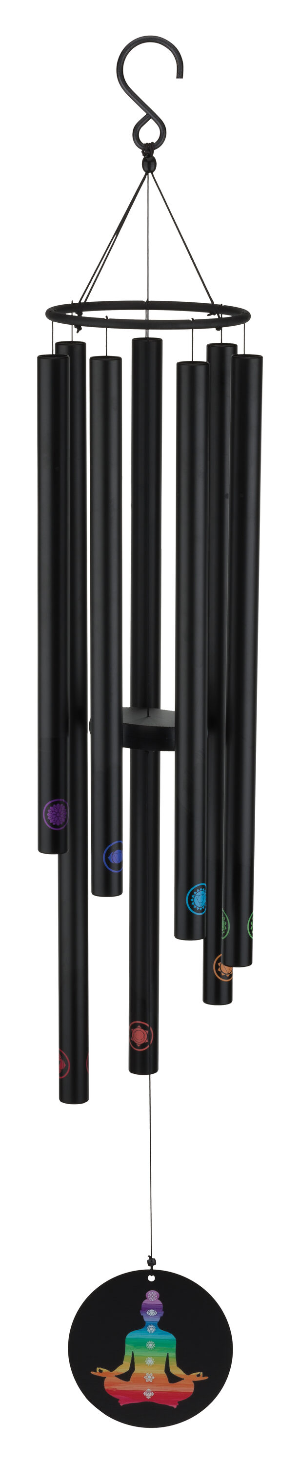 Regal Art & Gift 13920 44.5-in Pewter Metal Modern Wind Chime