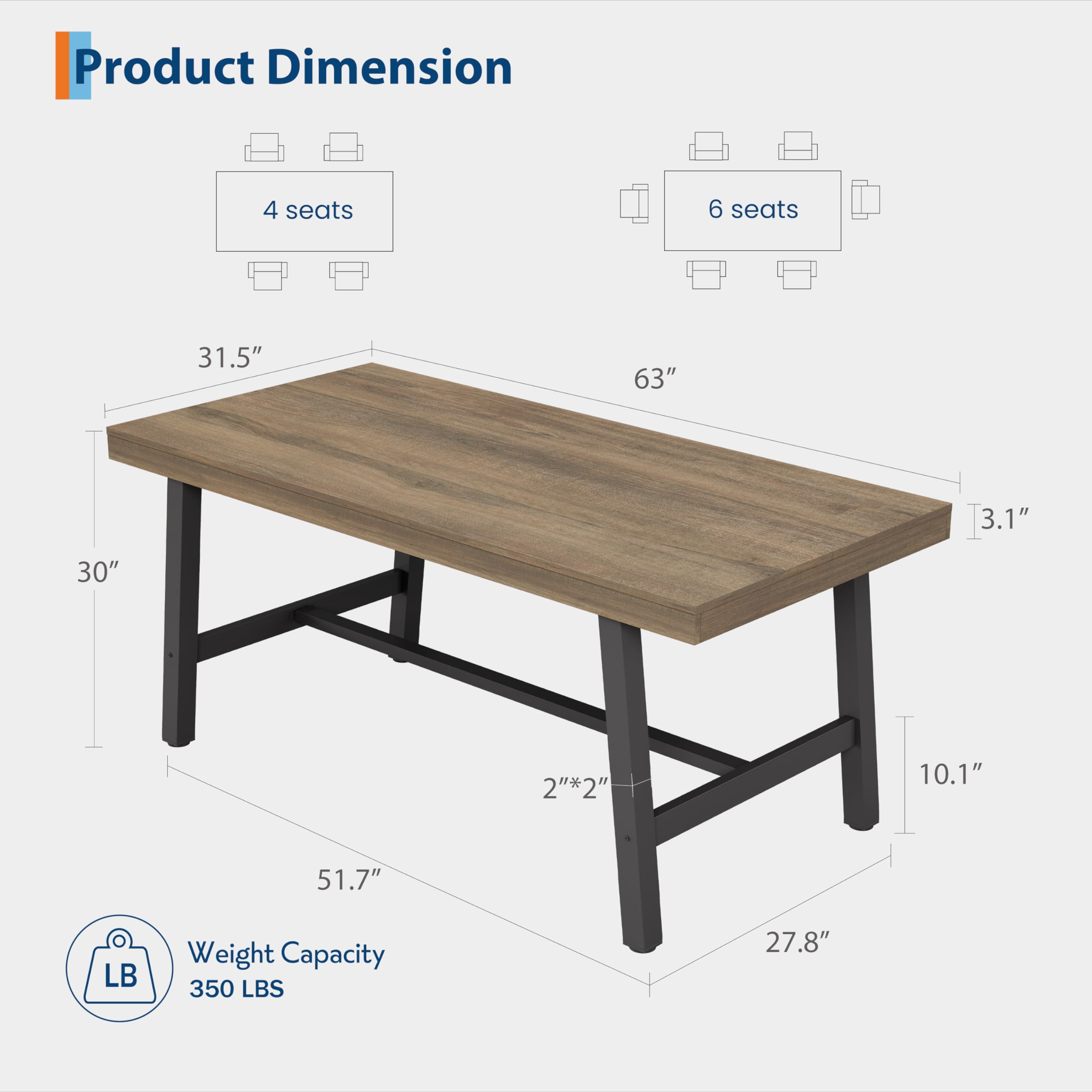 GarveeLife LY260725B05 Dining-Tables - View #3