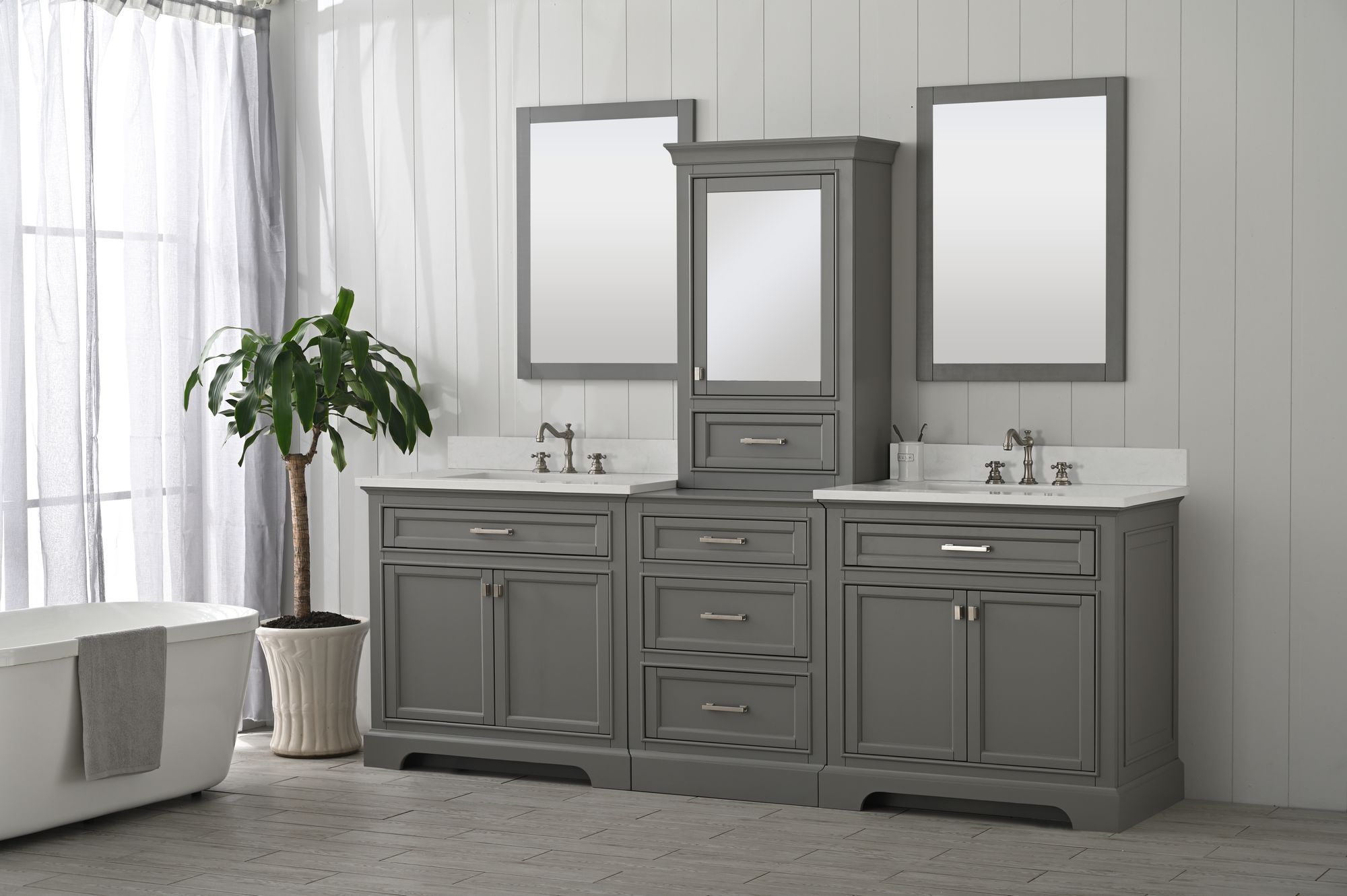Design Element ML-84MC-GY Bath-Vanity-Combo - View #3