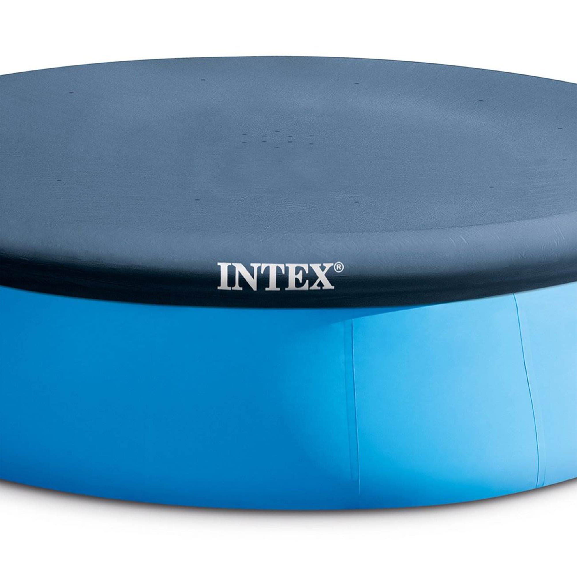 Intex 13Feet x 13Feet Vinyl Leaf and debris Round Pool Cover in the Pool Covers department at