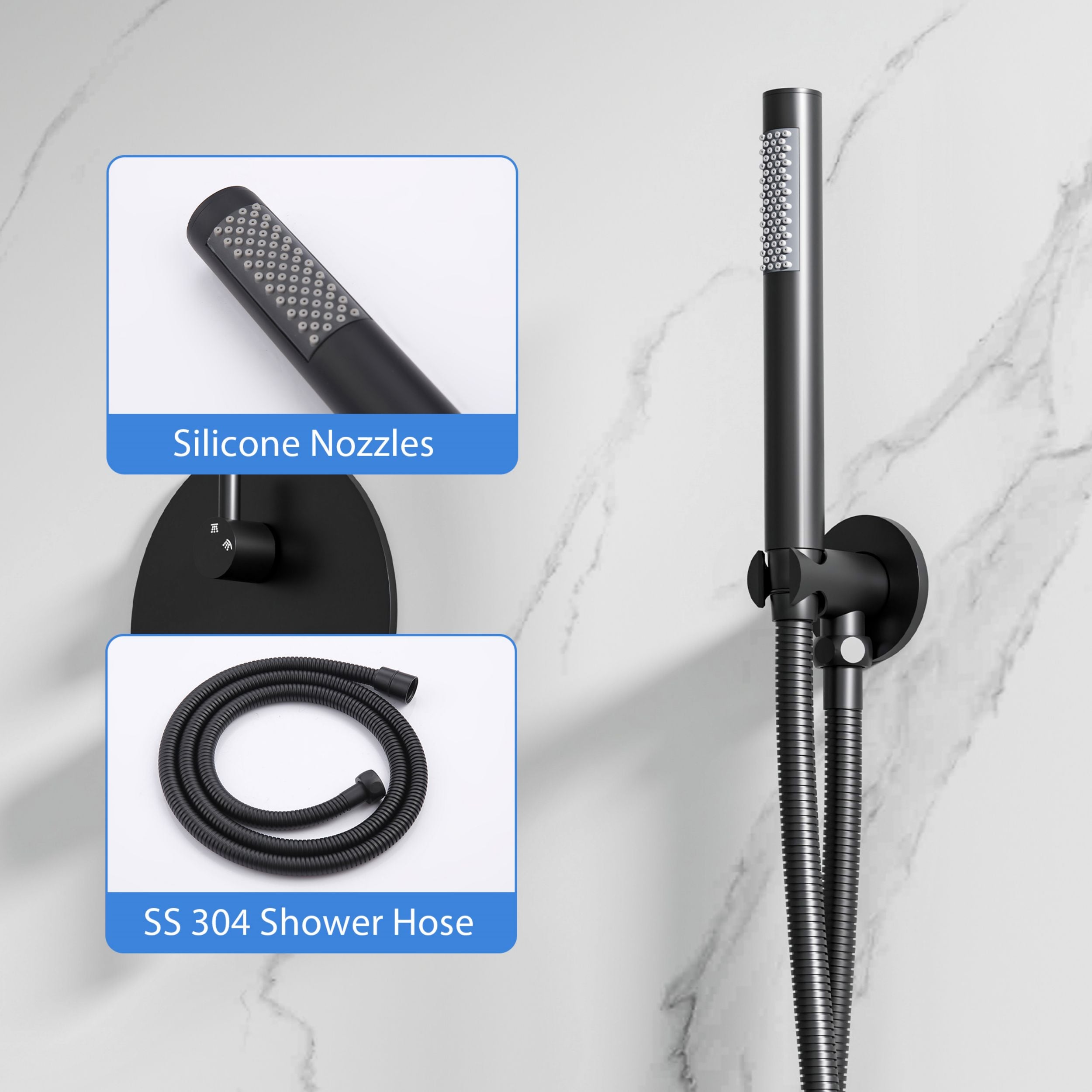 WELLFOR ZQ8001B Showerhead-Bar-Panels - View #6