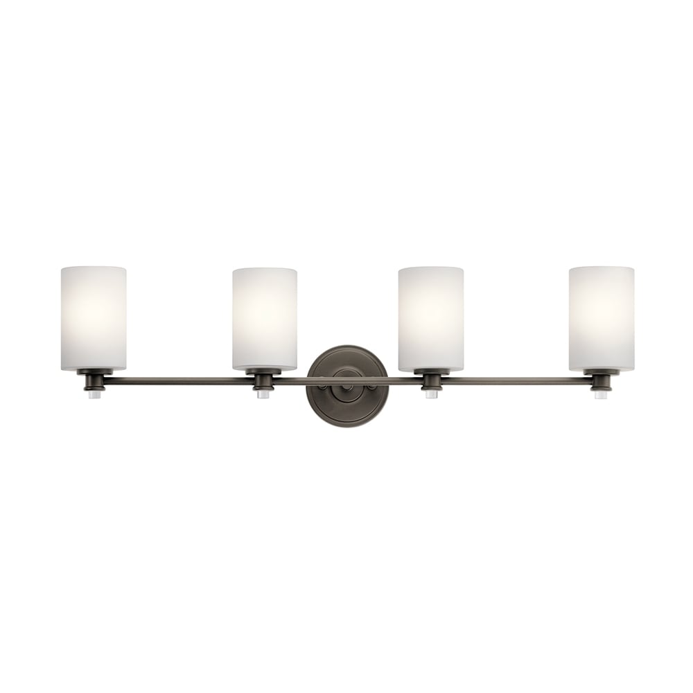 Kichler 45924OZ Joelson 34-in 4-Light Olde Bronze Transitional Vanity Light