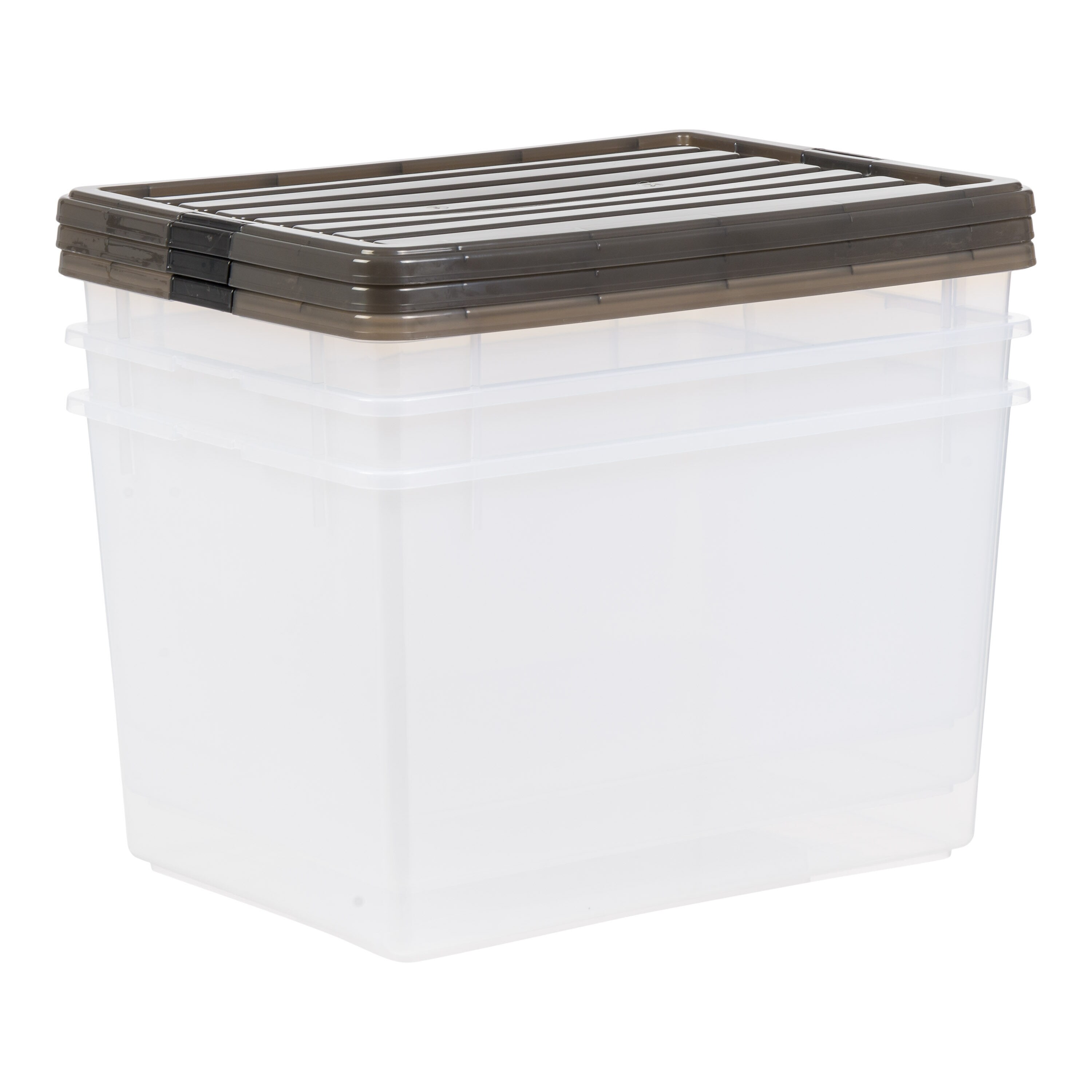 Project Source Large 13.25-Gallons (53-Quart) Clear Tote with