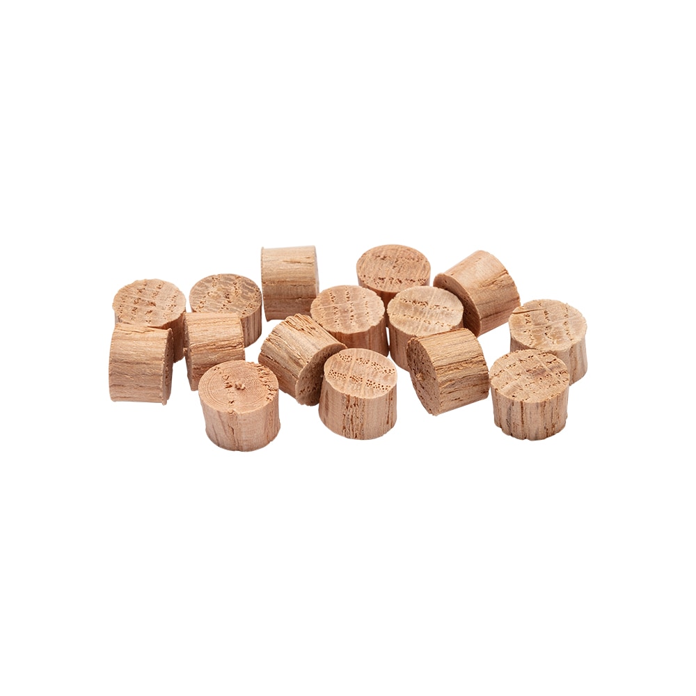 Madison Mill 15-Pack 0.5 x 0.25 Oak Wood Button Plug in the End Caps & Screw  Protectors department at