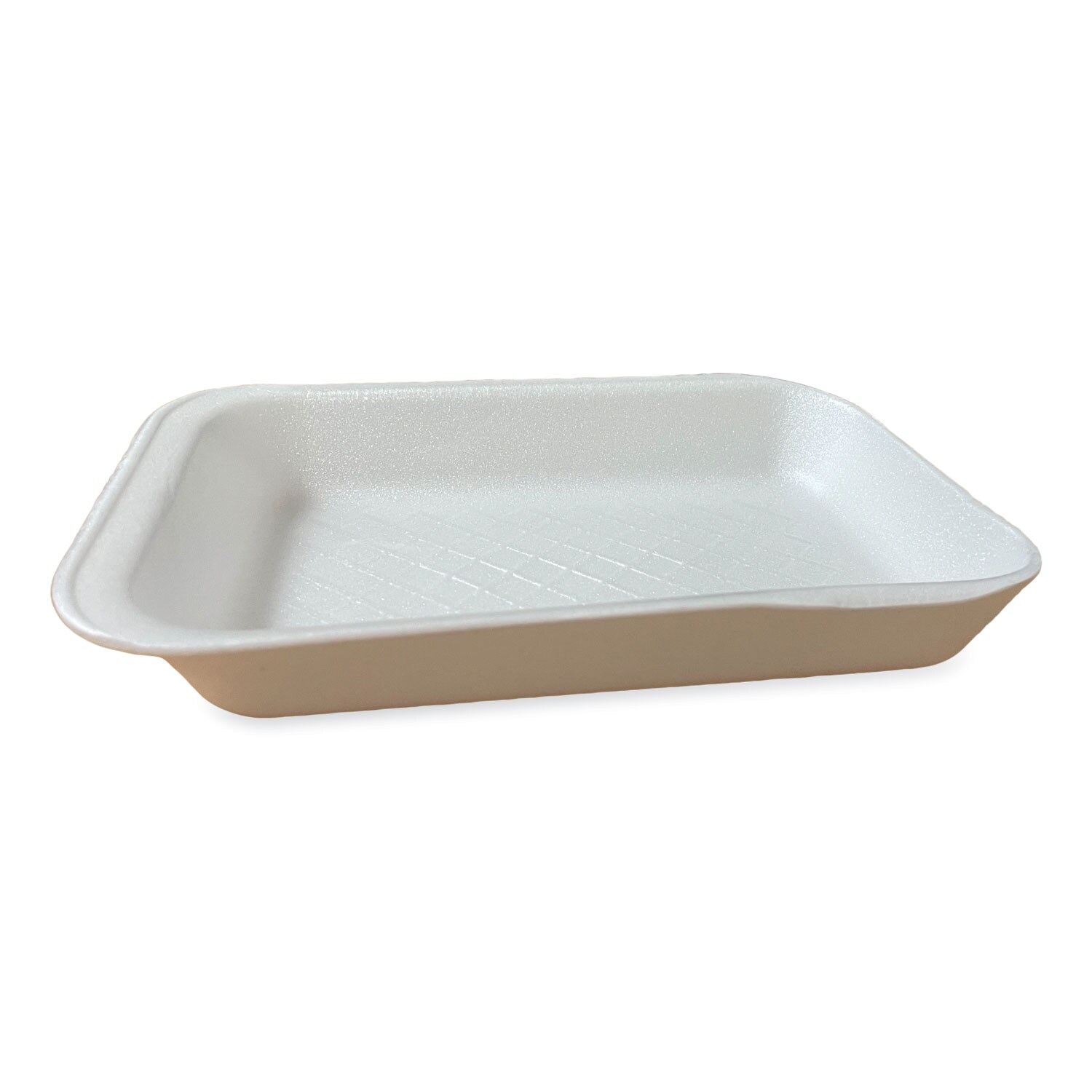 GEN Meat Trays 2D 8.56 x 6.1 x 1.2 White Foam 500/Carton