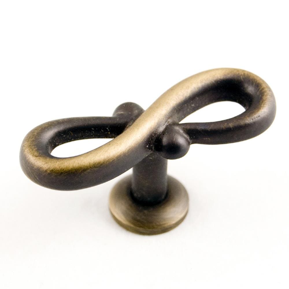 RK International CK 9317-AE Antique English Rectangular Transitional Cabinet Knob