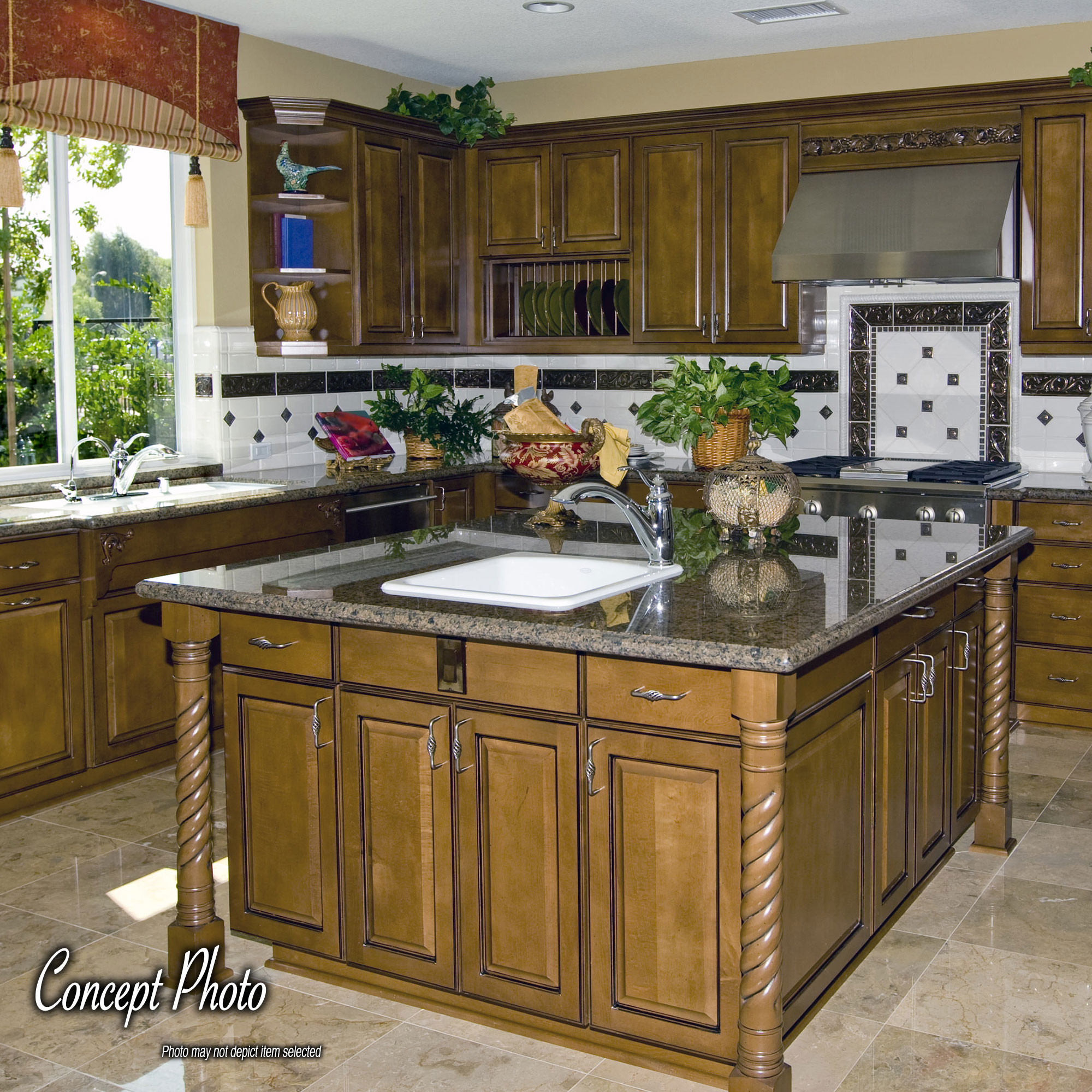 35.25" Unfinished Maple Rope Kitchen Island Leg