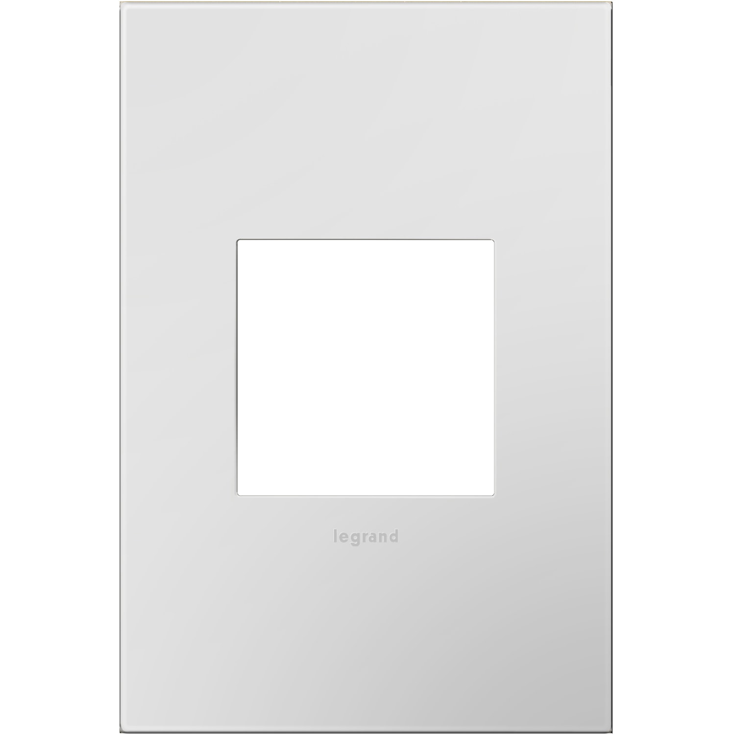 Legrand AWP1G2PW4 adorne 1 -Gang Specialty Size Powder White Plastic Indoor Screwless Square Wall Plate