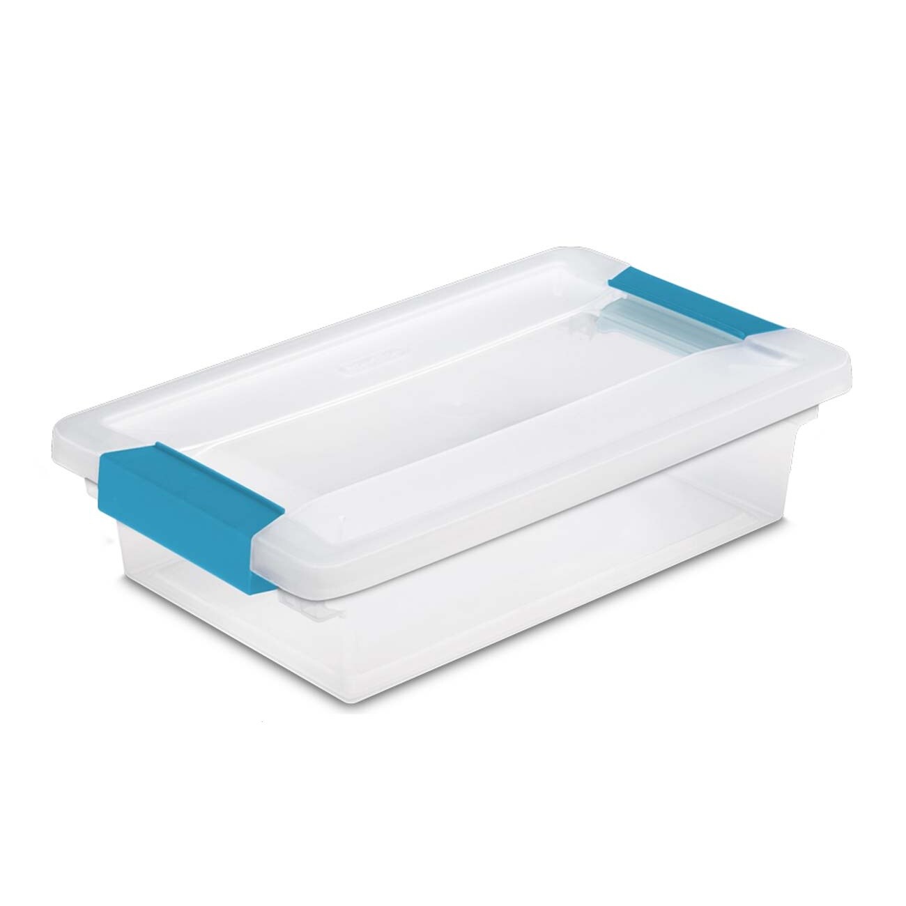 Sterilite Corporation 12-Pack Small Clear Tote with Latching Lid in the ...