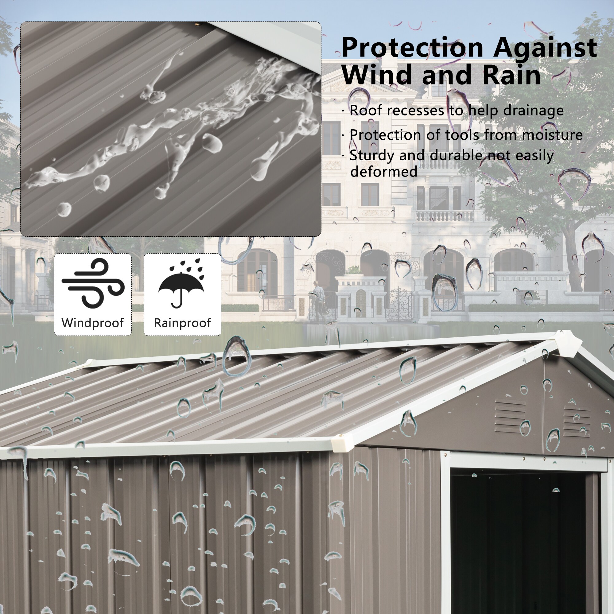 Maocao Hoom BH57418 Metal-Storage-Buildings-Sheds - View #6