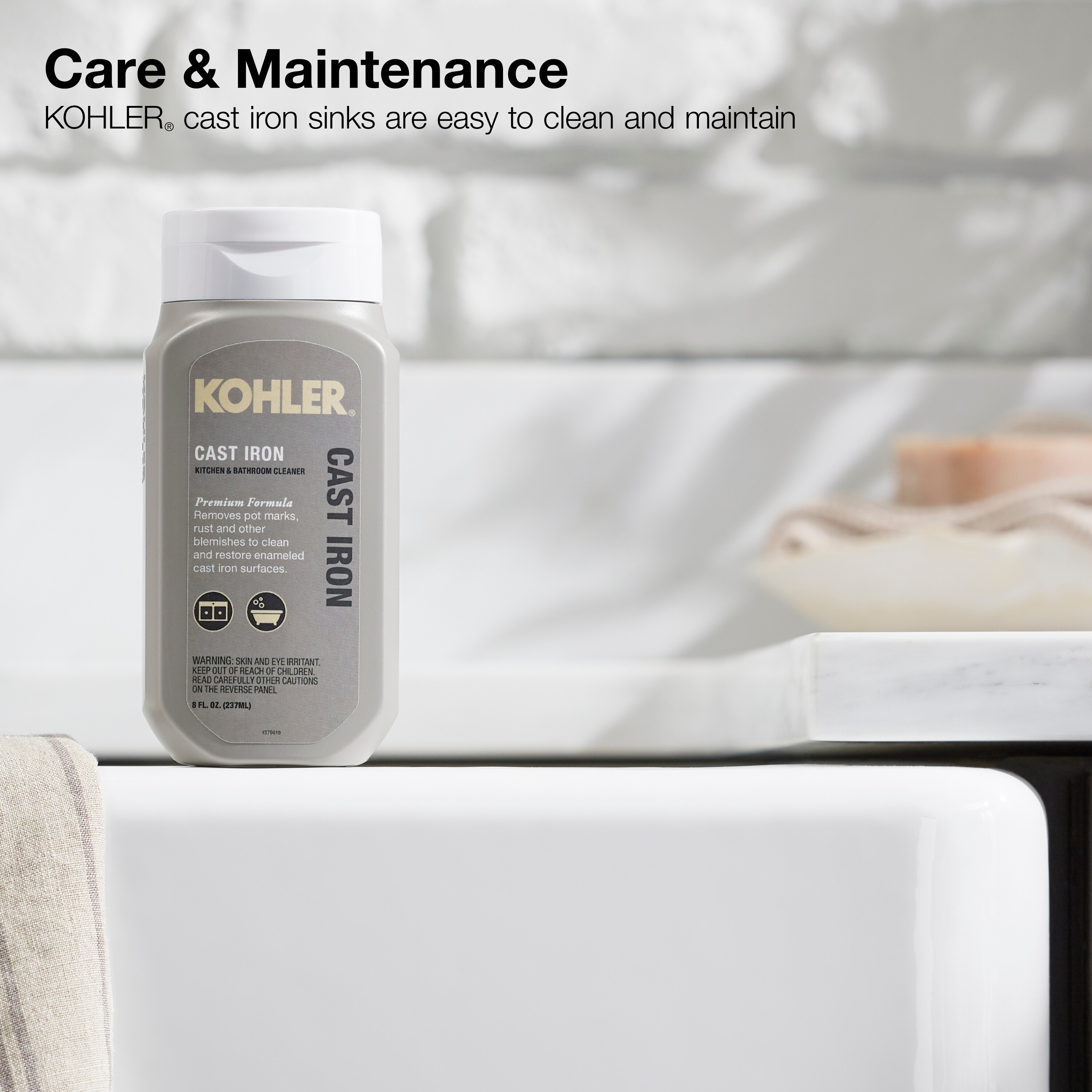 KOHLER 8 oz. Cast Iron Kitchen Sink Cleaner