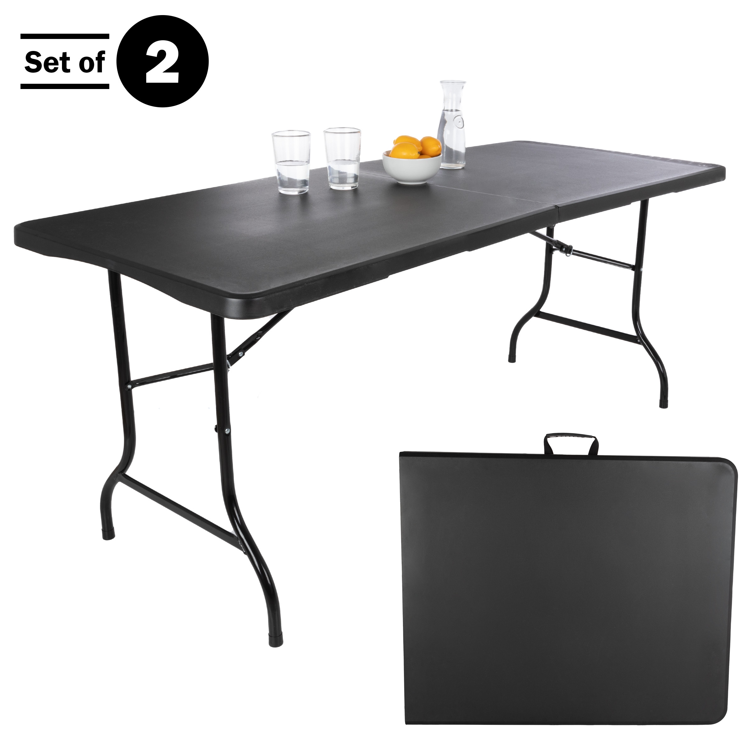 Hastings Home 80-OUTFT-6 Folding-Tables - View #3