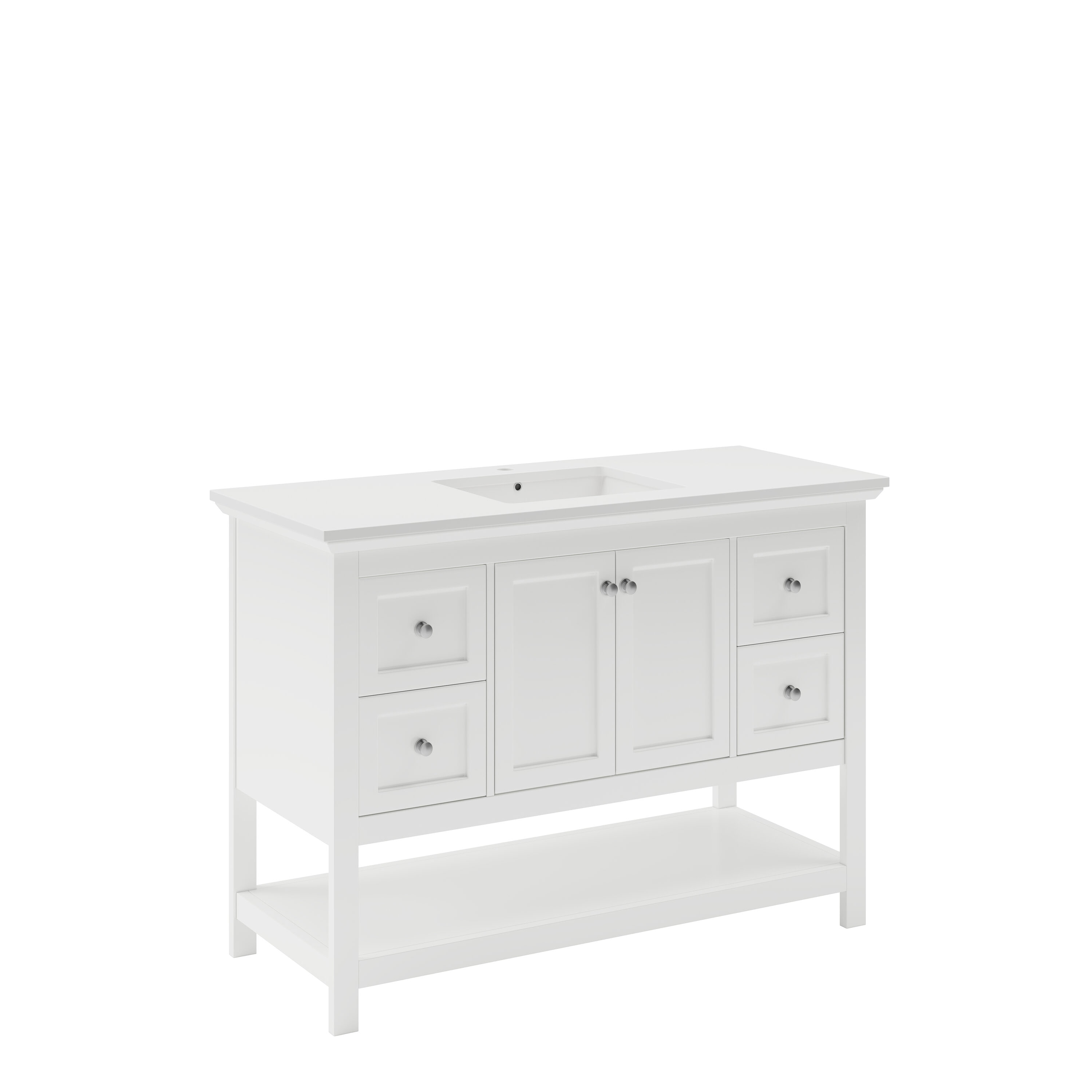 Fresca FCB2348WH-CWH-U Bath-Vanity-Combo - View #2