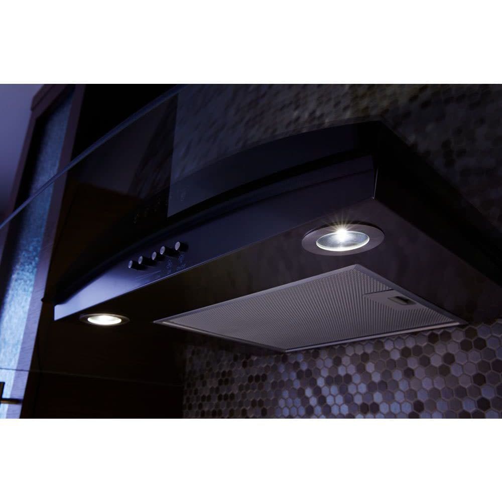 whirlpool range hood black stainless steel