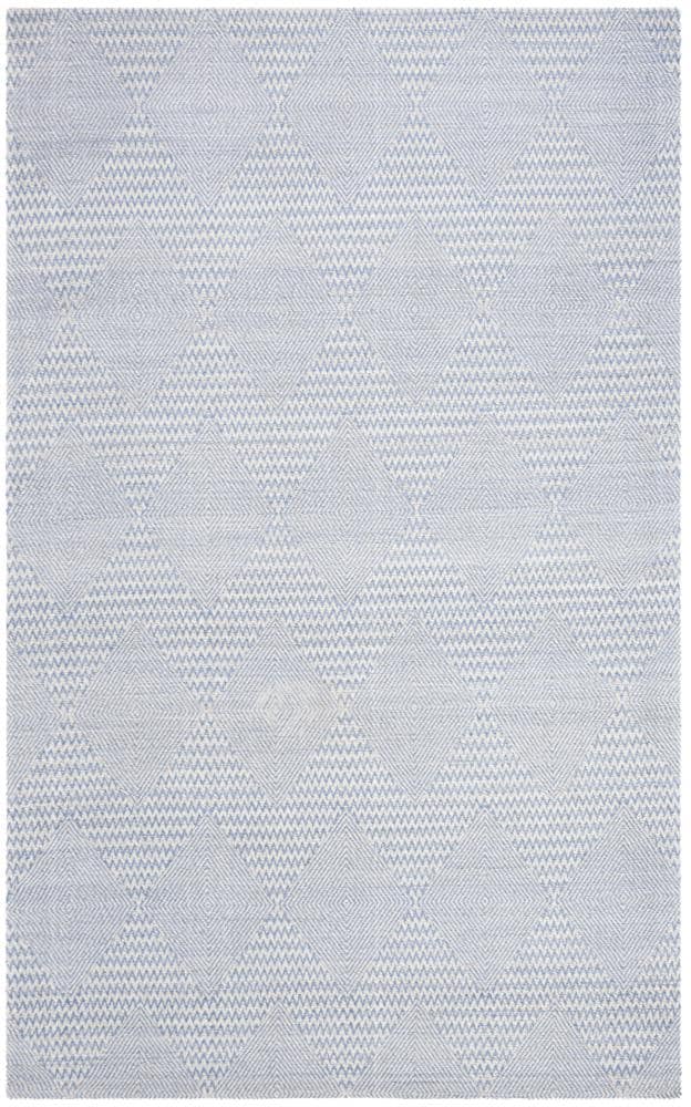Safavieh MRB304L-5 Marbella Hatsue 5 x 8 (ft) Loomed Synthetic Dark Blue/Ivory Rectangular Indoor Abstract Coastal Area rug
