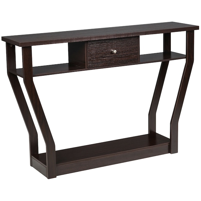 Casainc Console Table Modern Brown, Modern Hall Console Tables
