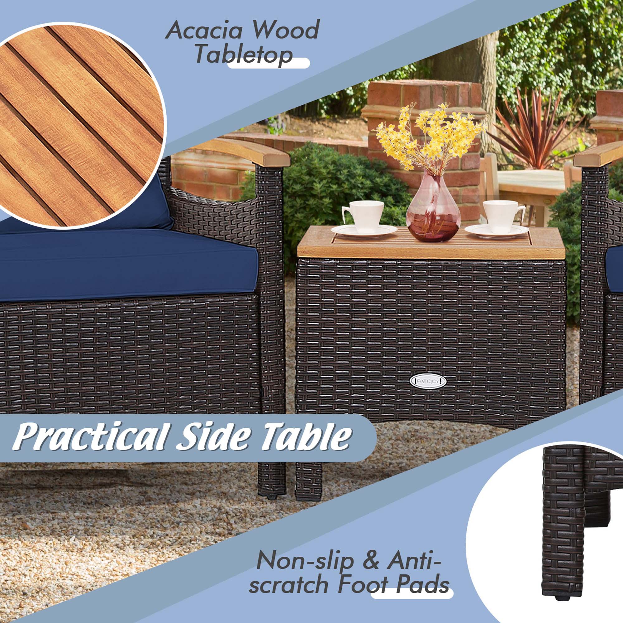 Costway LWS00032 Patio-Conversation-Sets - View #6
