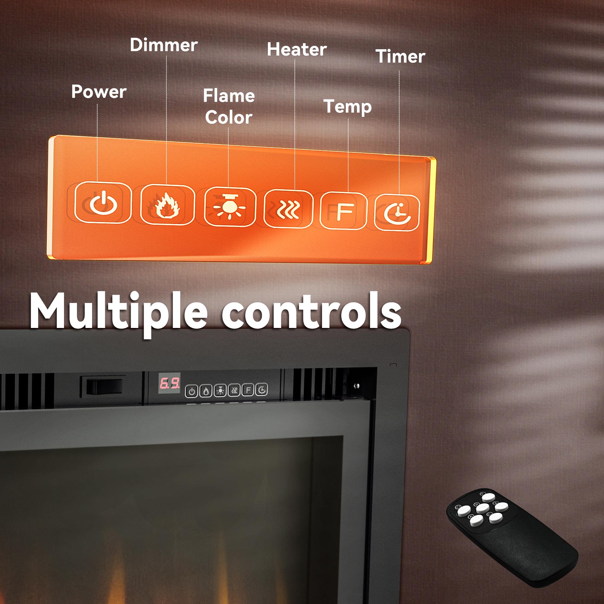 Euhomy EF-72-E-LWS Electric-Fireplaces - View #4