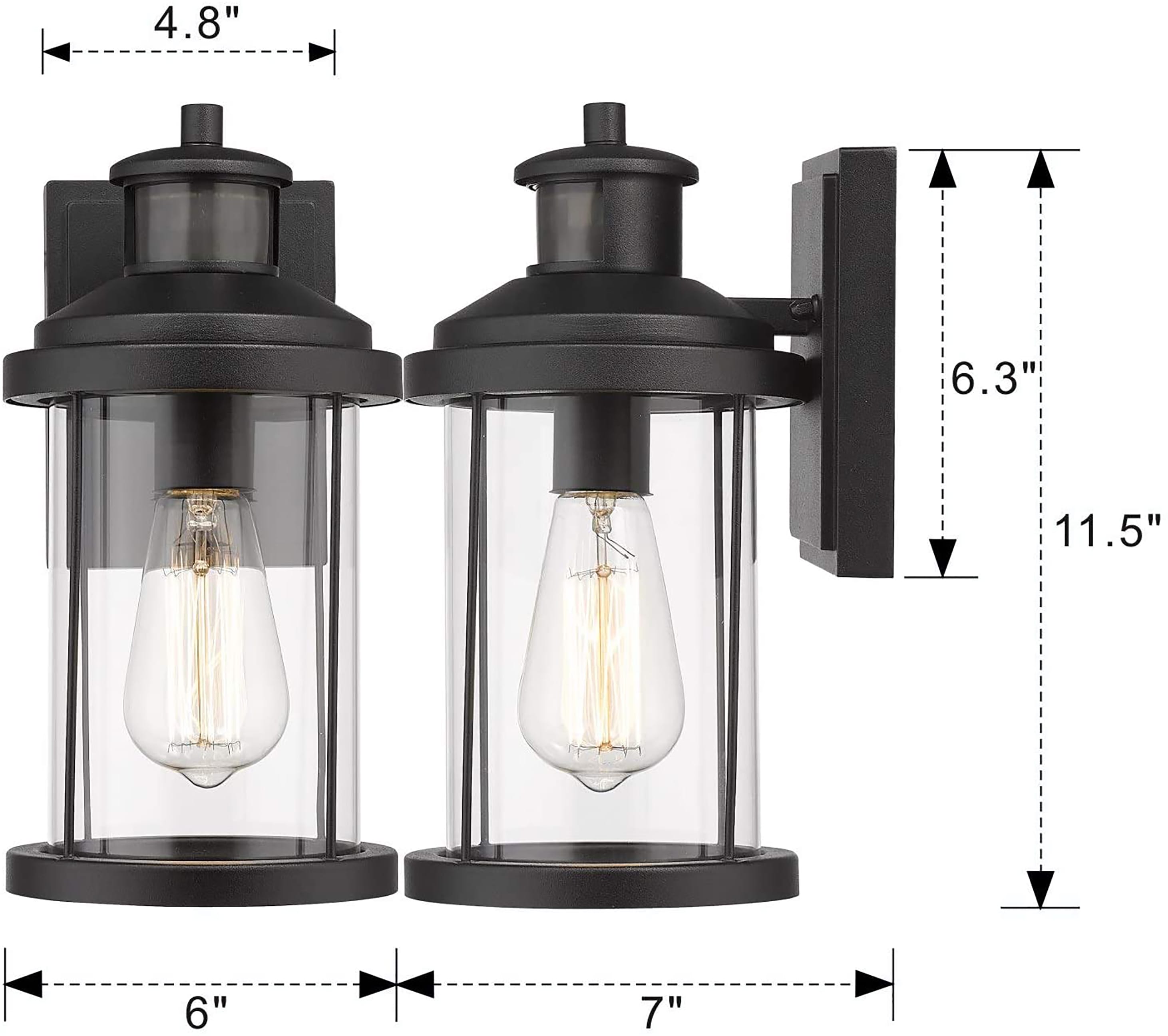 LTMATE LSZW07B-SE BKDM Outdoor-Wall-Lighting - View #2