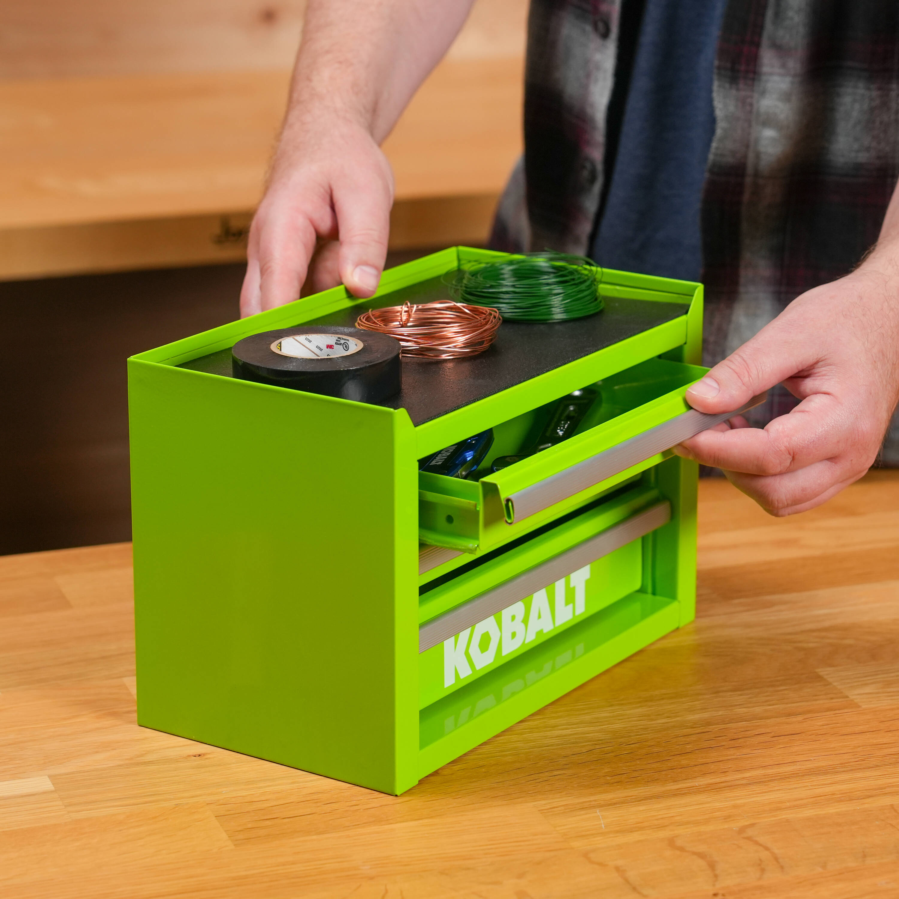 Kobalt 3-Drawer Green Tool Box
