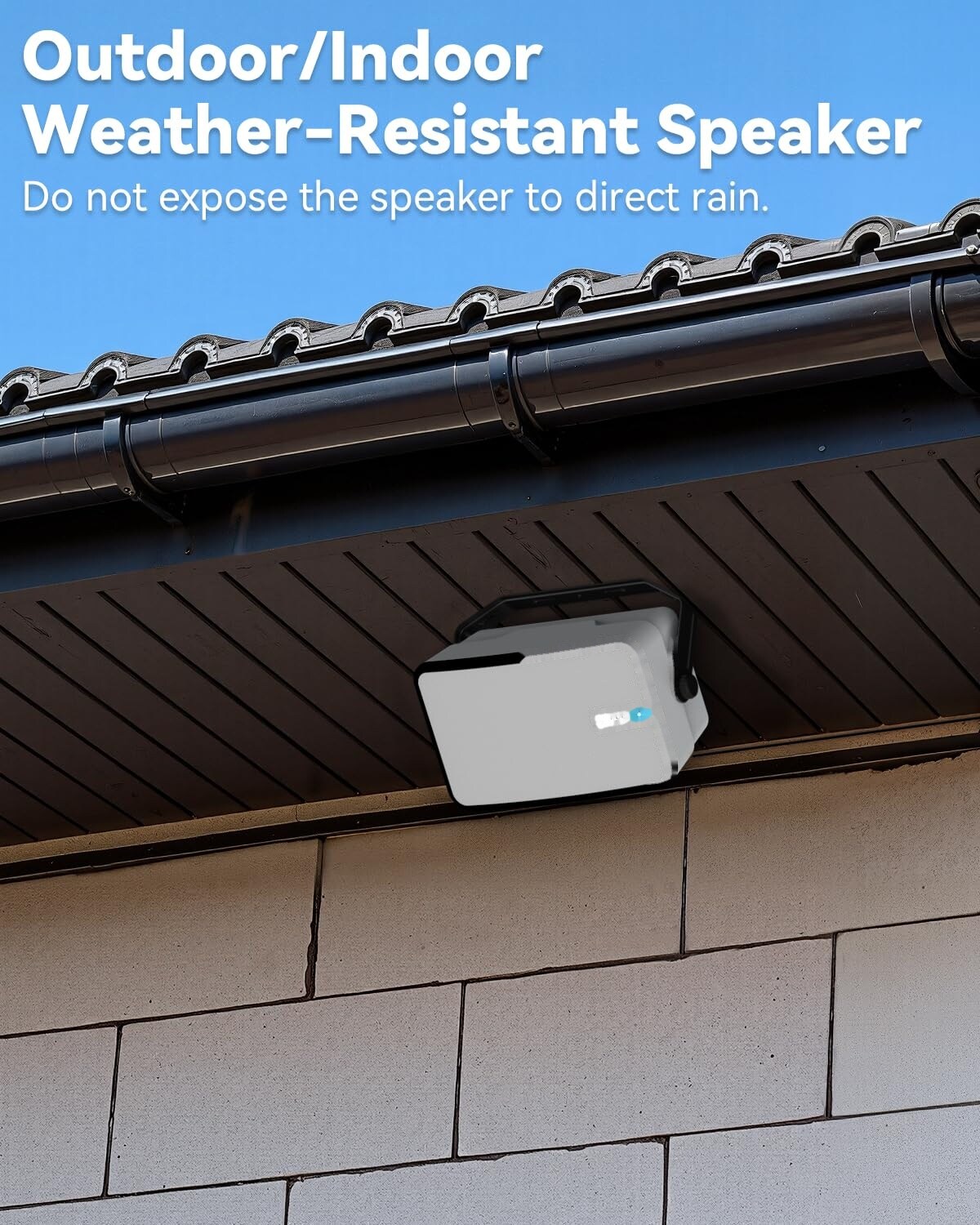 JVFCXXV 400W Outdoor Bluetooth Speakers Wireless Sync Up to 100 Units ...
