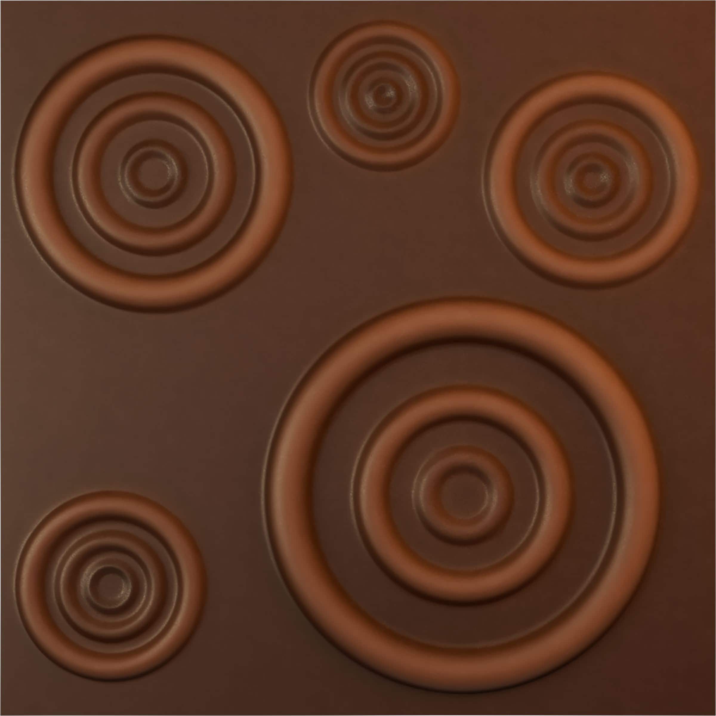 Ekena Millwork WP20X20REDRU 19-5/8-in x 19-5/8-in Embossed Paintable/Stainable Red PVC Wall Panel ( 2.67-sq ft )