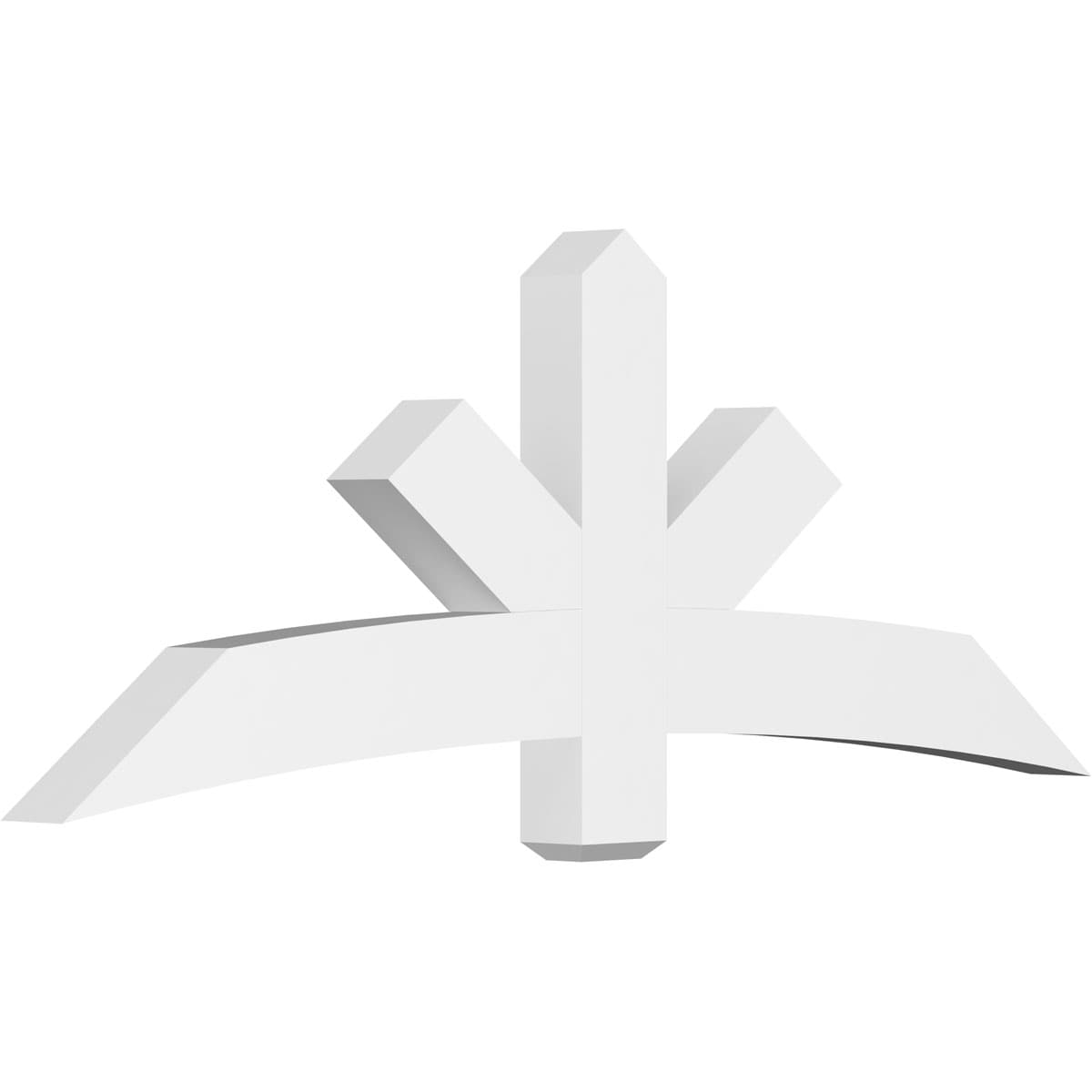 Ekena Millwork GBP072X27X0406ALB00 Alberta White PVC Gable bracket