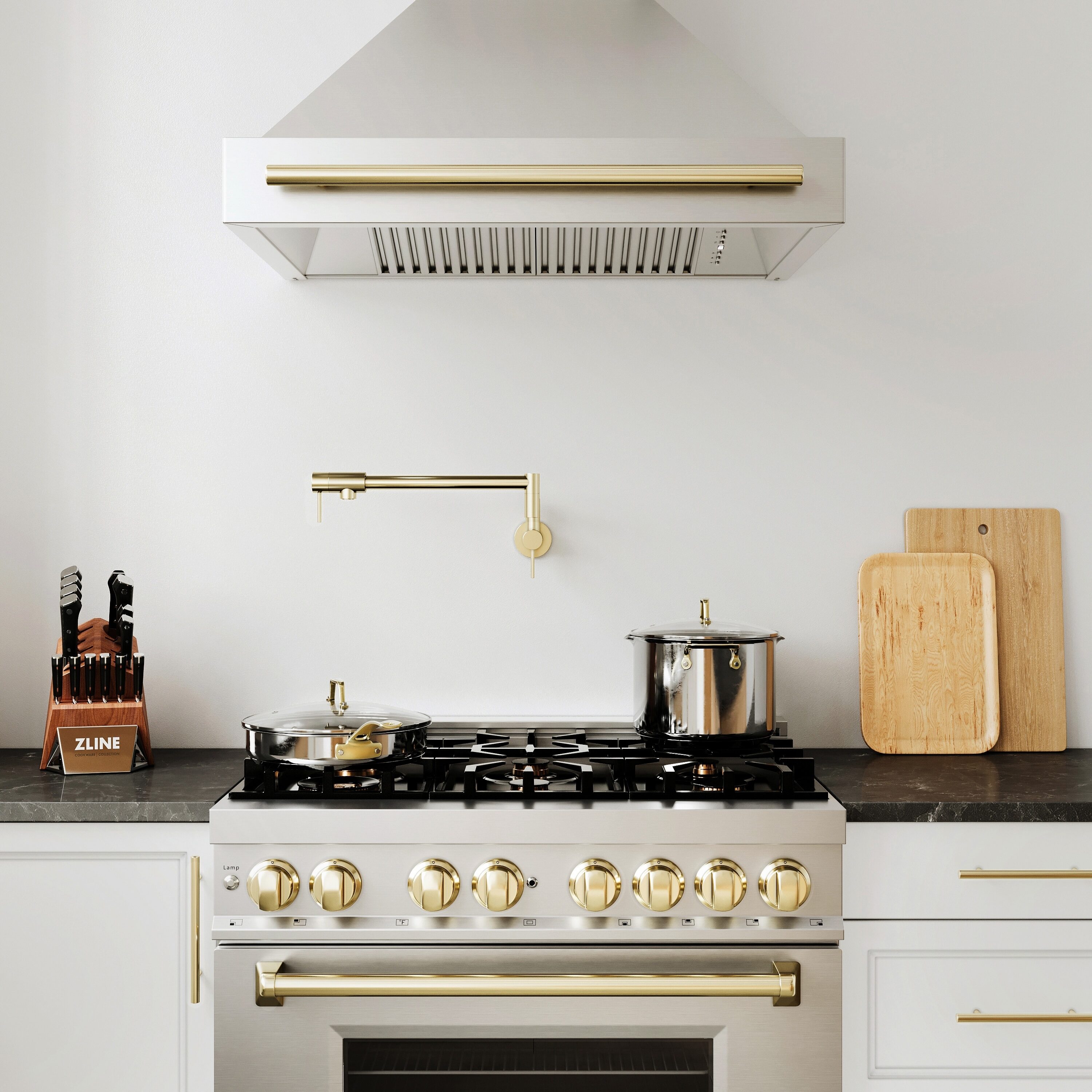 ZLINE KITCHEN & BATH 8654STZ-36-G Wall-Mounted-Range-Hoods - View #4