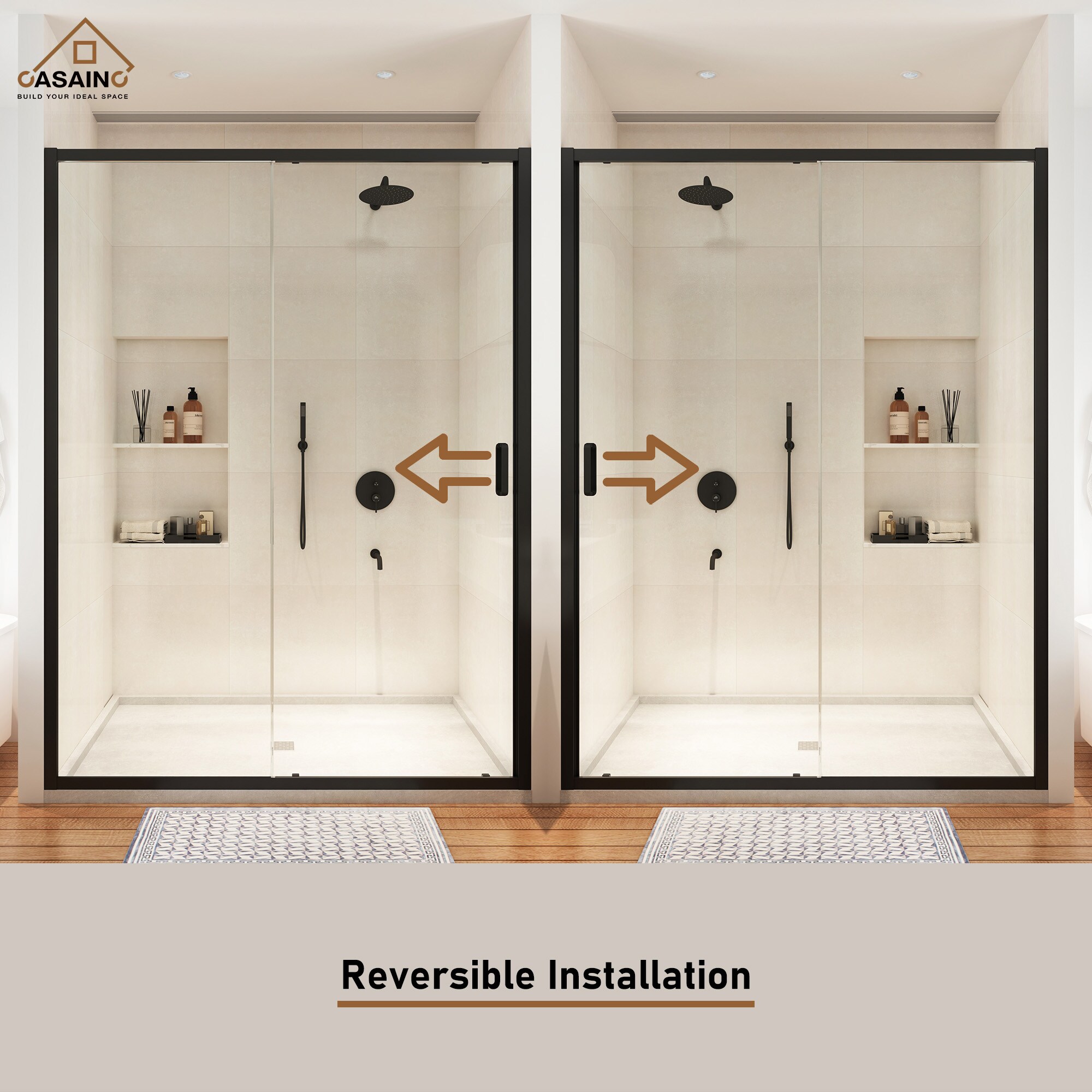 CASAINC SL-TL-D-T134 Shower-Doors - View #4