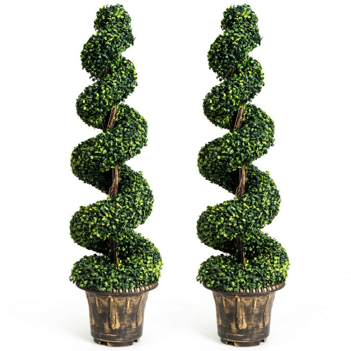 Iseryn - 48-in Green Indoor/Outdoor Floor Boxwood Artificial Tree