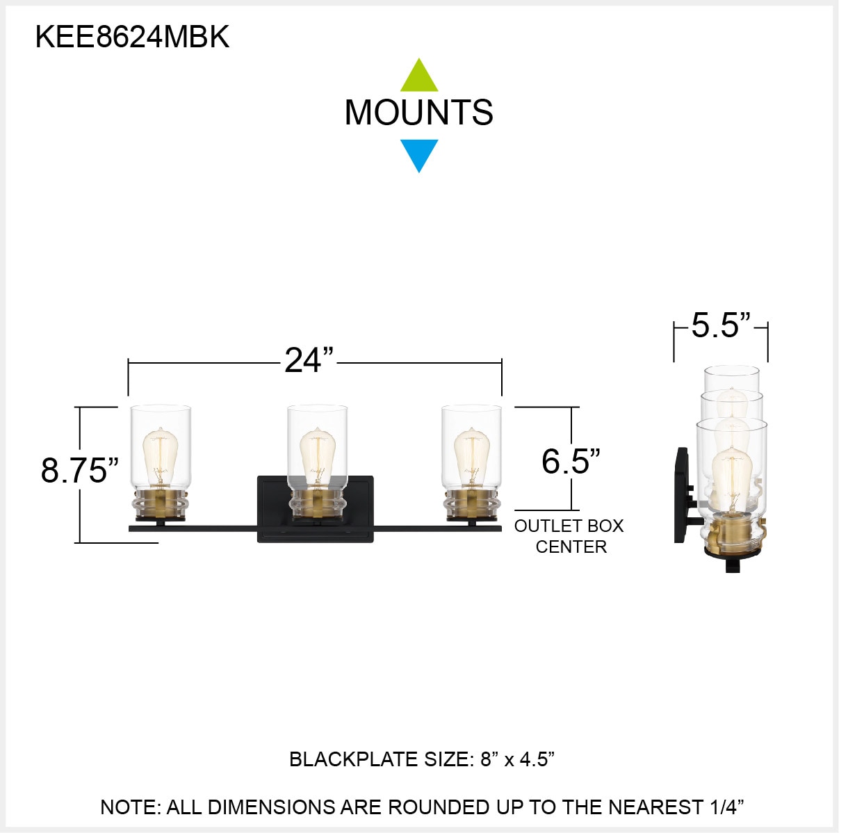 Quoizel KEE8624MBK b089995 - View #9