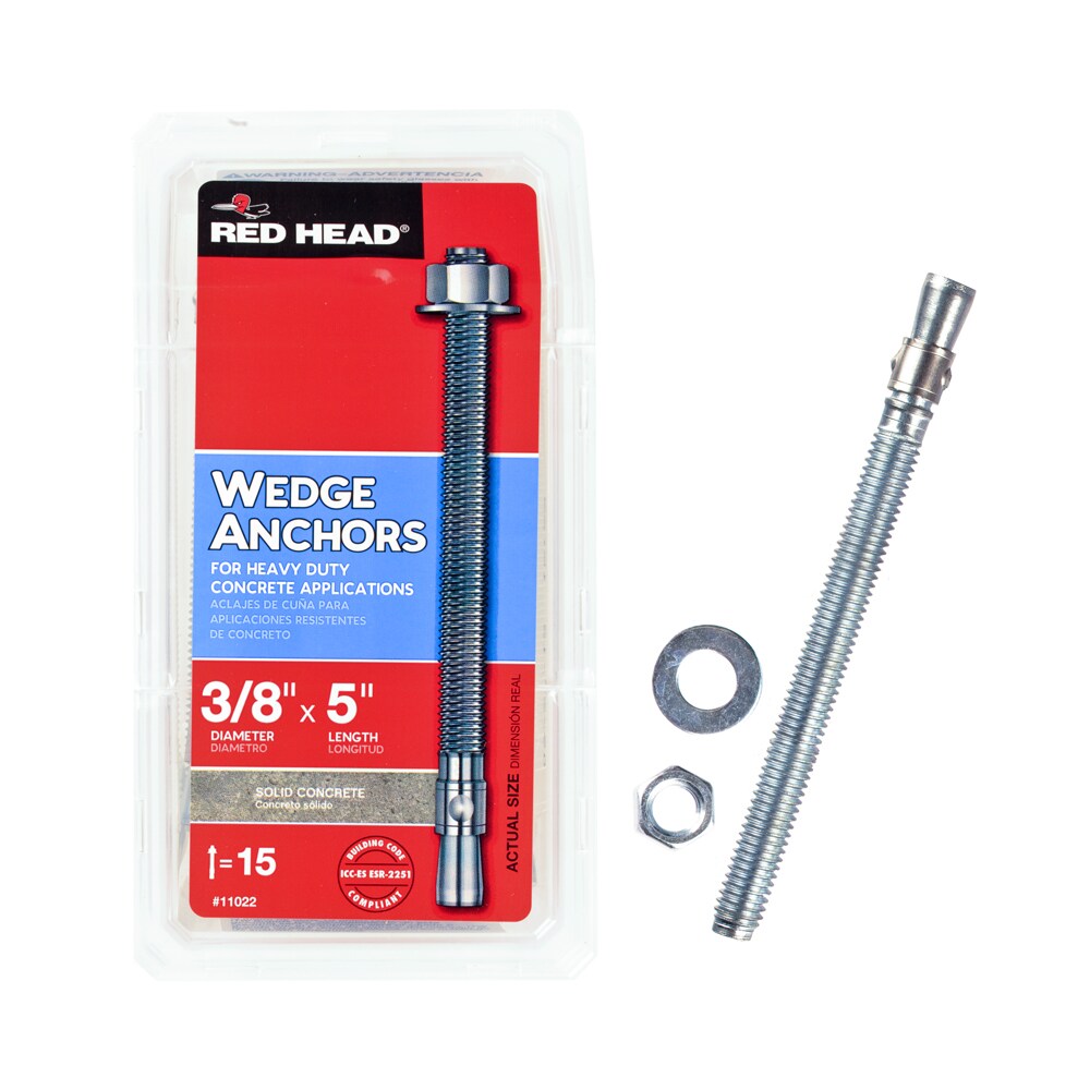 Red Head 11022 3/8-in x 5-in Concrete Wedge Anchors (