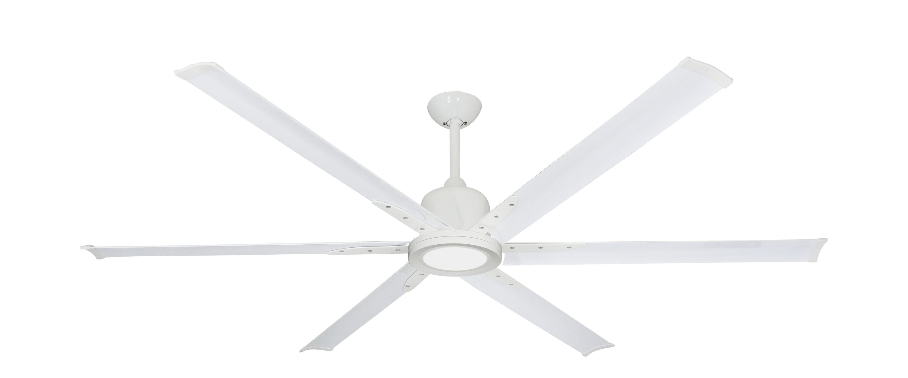 TroposAir 88258+88283+36103 Titan 72-in Pure White Indoor/Outdoor Smart Ceiling Fan with Light and Remote (6-Blade)