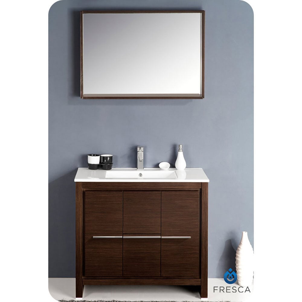Fresca FCB8136WG-I Bath-Vanity-Combo - View #8