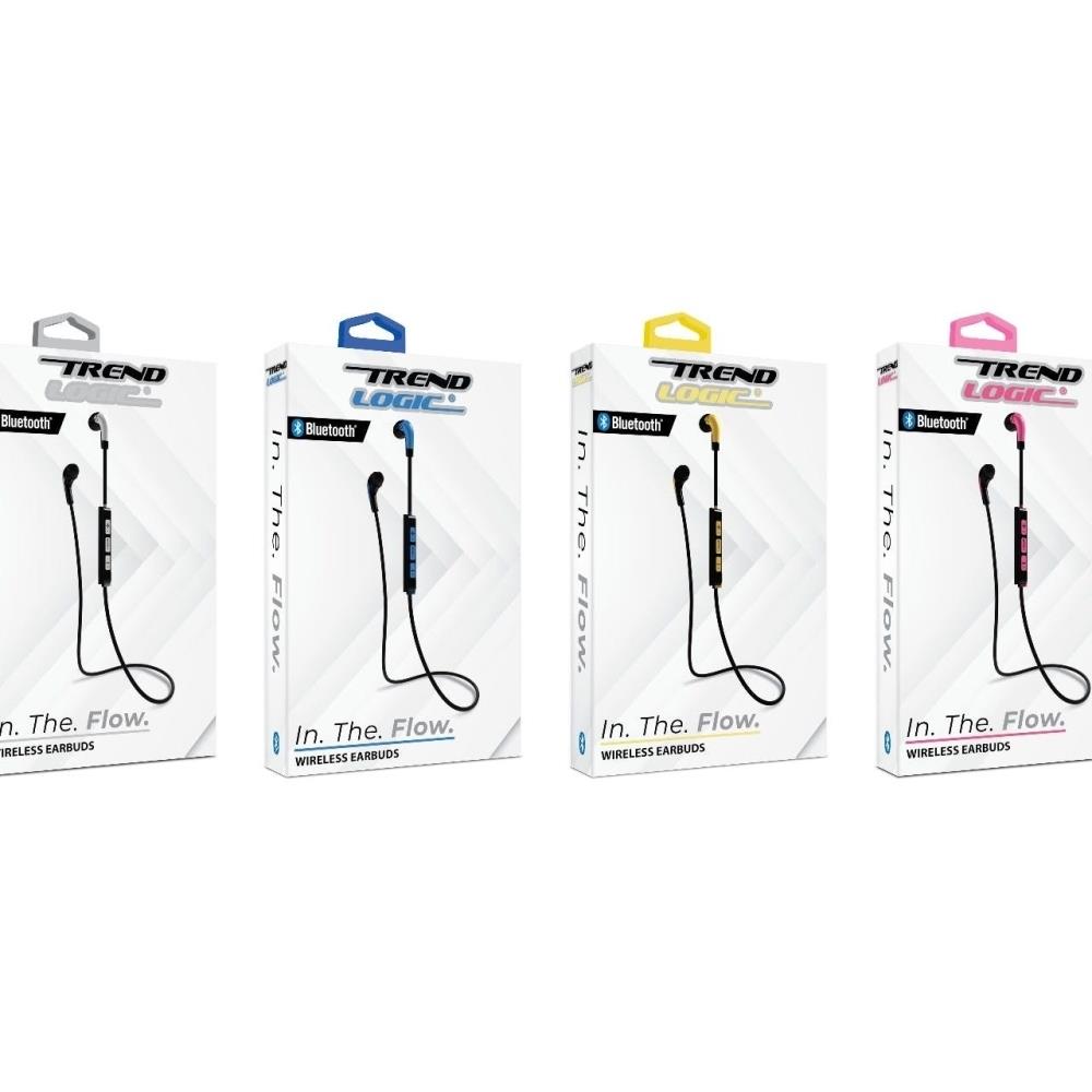  DLR457431 Trend Logic 2325430 DDI In the Flow Bluetooth Earbuds, Assorted Color- Case of 12