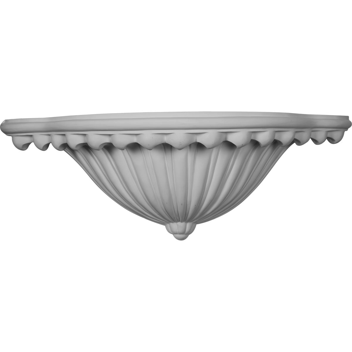 Ekena Millwork NCH26X09DE Devon Shelf 26.5-in x 9.25-in Primed Polyurethane