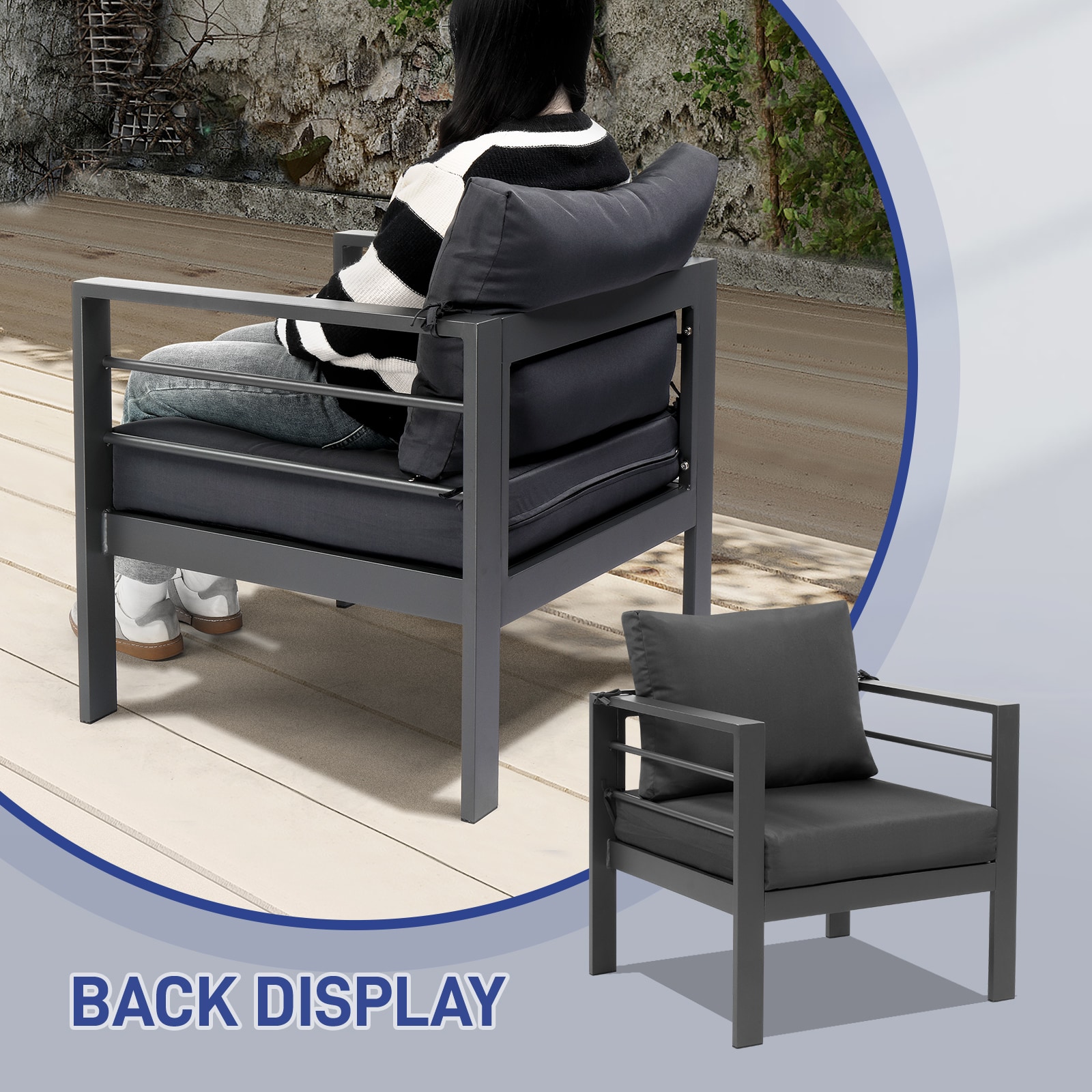 Winado LO1G56000609+610 Patio-Conversation-Sets - View #4