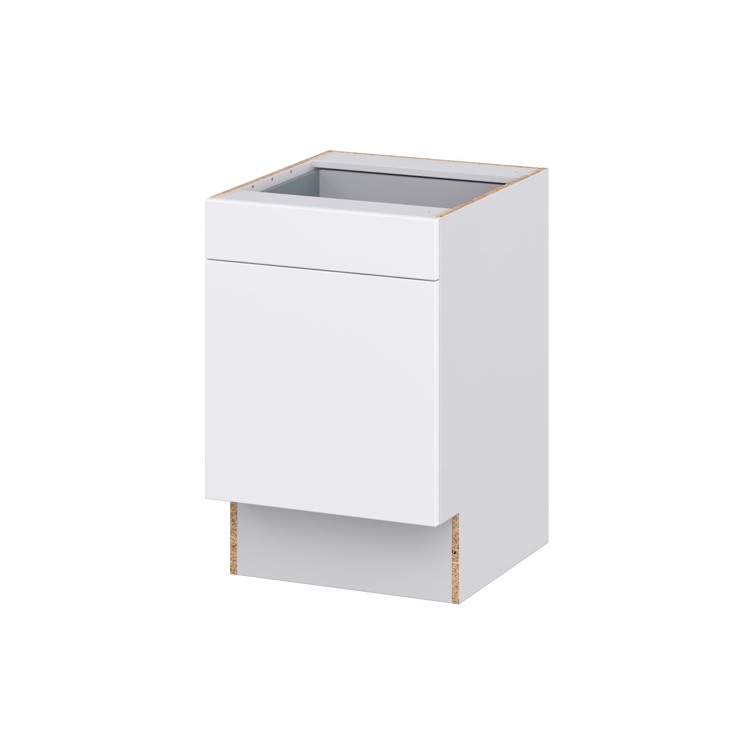 Hugo&Borg DSB21ADA(L/R)-LA Lasalle 21-in W x 34.5-in H x 25-in D Bright White Slab Base Fully assembled Cabinet (Flat Panel Slab)