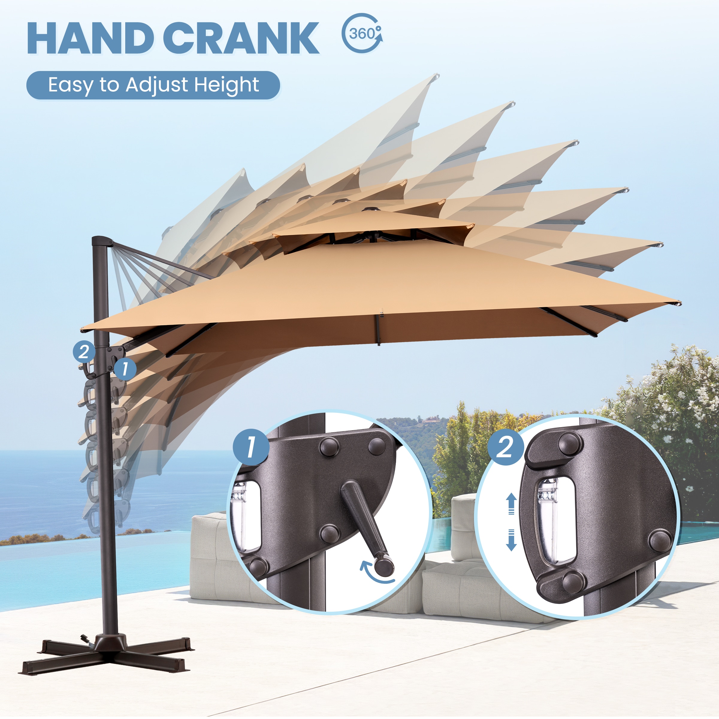 Crestlive Products CL-PU038TAN Umbrellas-2 - View #9