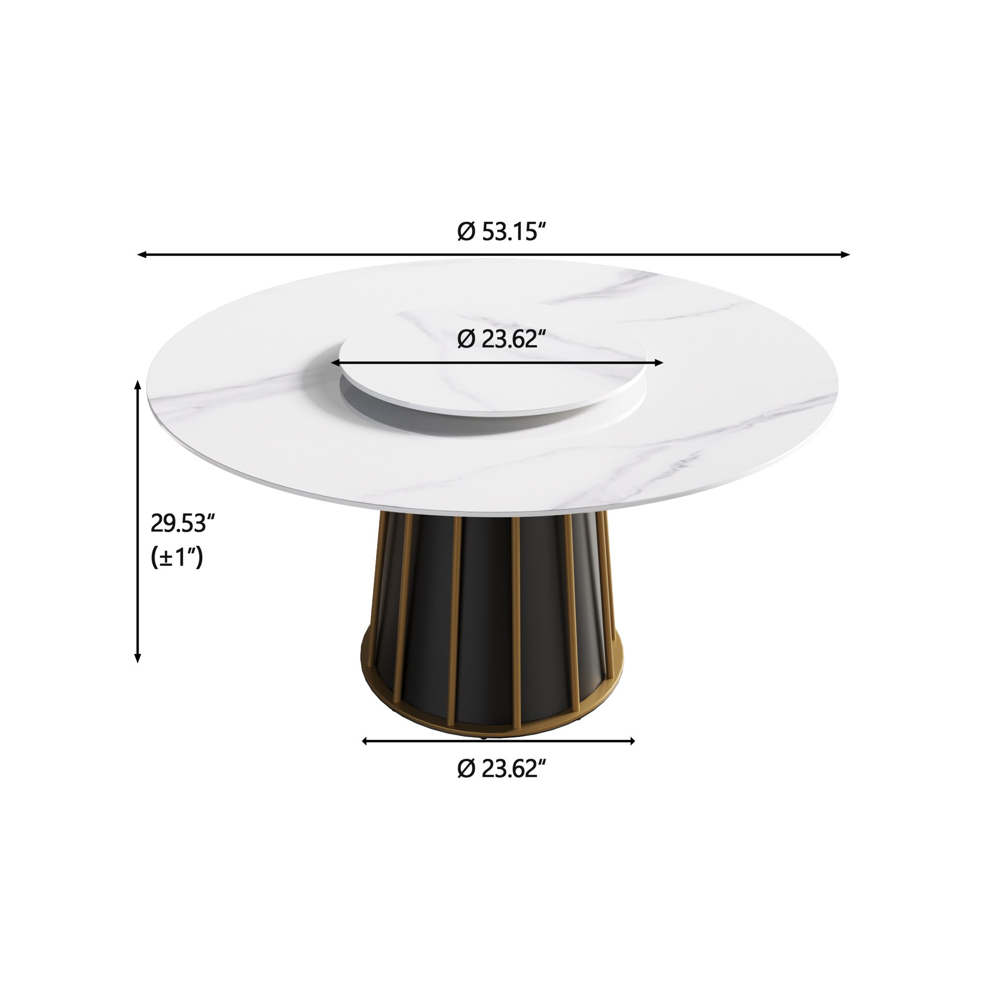BuotiqHom DH-AT-135W60W4B Dining-Tables - View #3