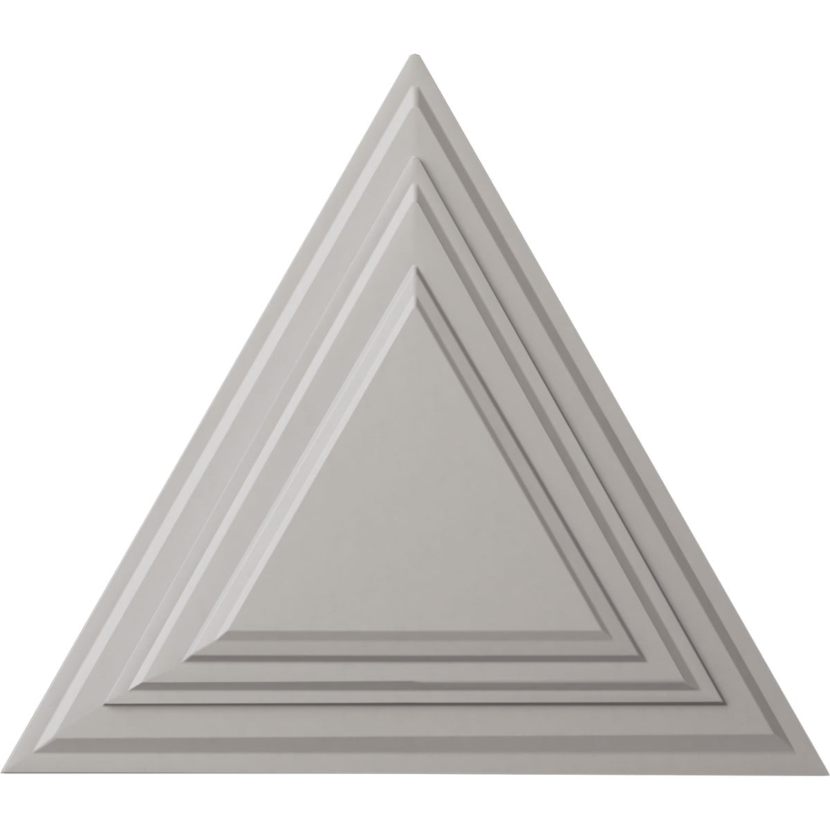 Ekena Millwork CM19TGUWF Triangle 19-in W x 16.625-in L Ultra Pure White Polyurethane Ceiling Medallion