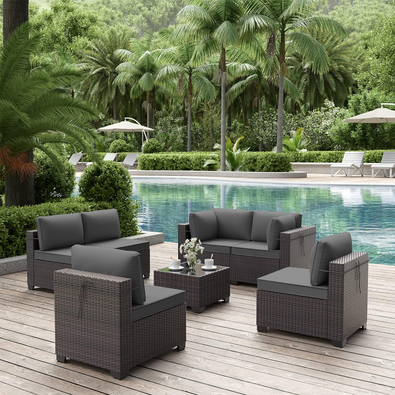 ALAULM LS-7PCS-GREY Patio-Conversation-Sets - View #2